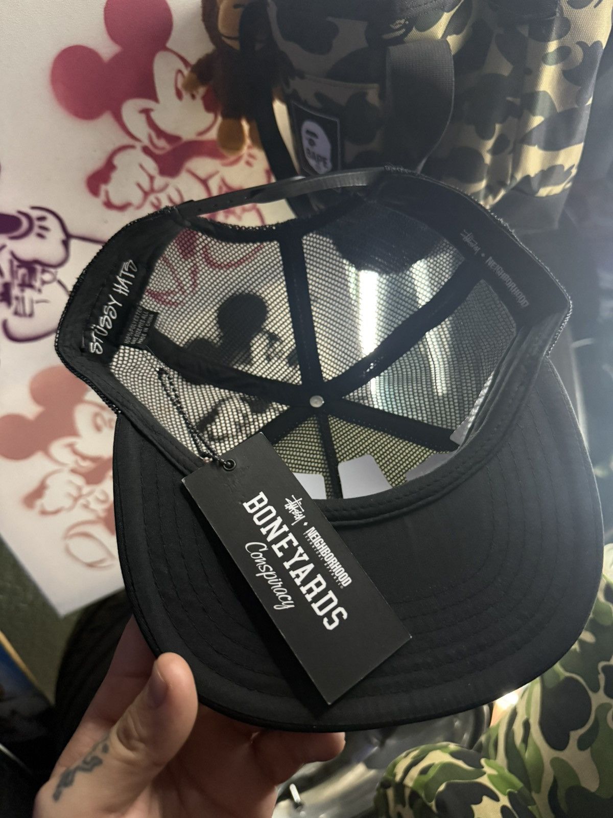 Neighborhood Stussy x Neighborhood Trucker Hat Size ONE SIZE - 6 Thumbnail