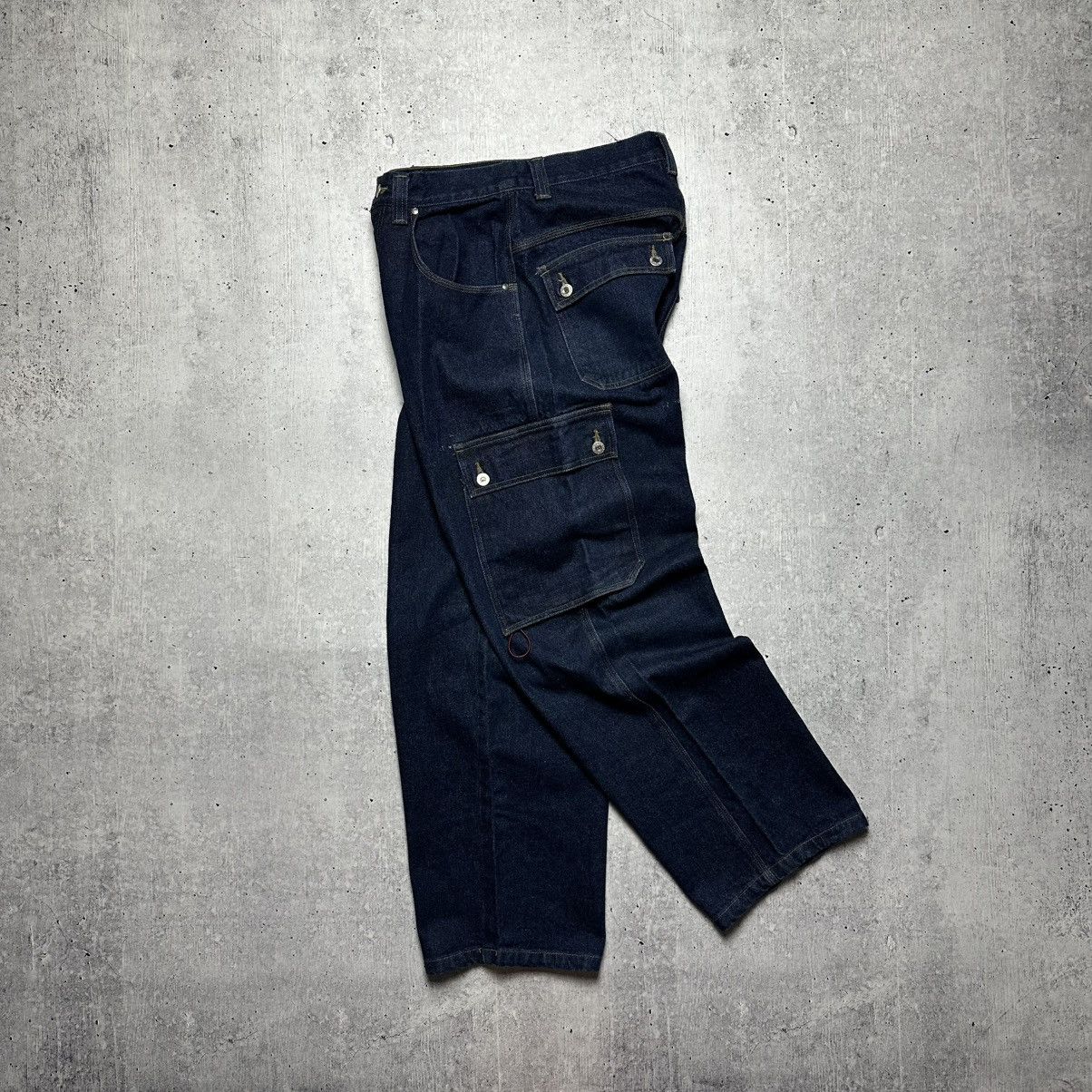 Anchor Blue × Vintage VINTAGE ANCHOR BLUE JEANS BAGGY CARGO HEAVY DUTY PANT Size US 32 / EU 48 - 9 Thumbnail