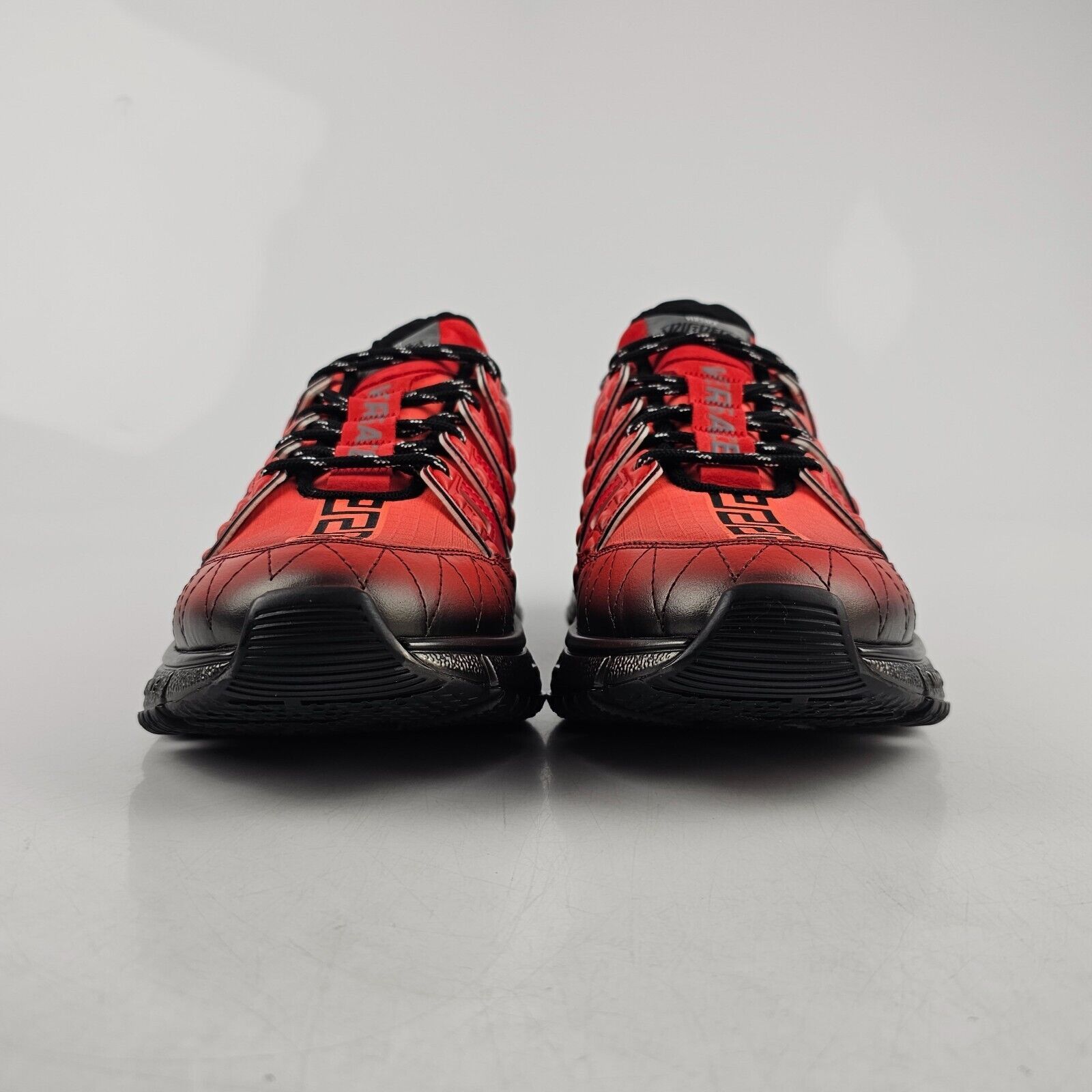 Versace Versace Trigreca Red Leather Low Top Sneakers New Size US 7 / EU 40 - 8 Thumbnail