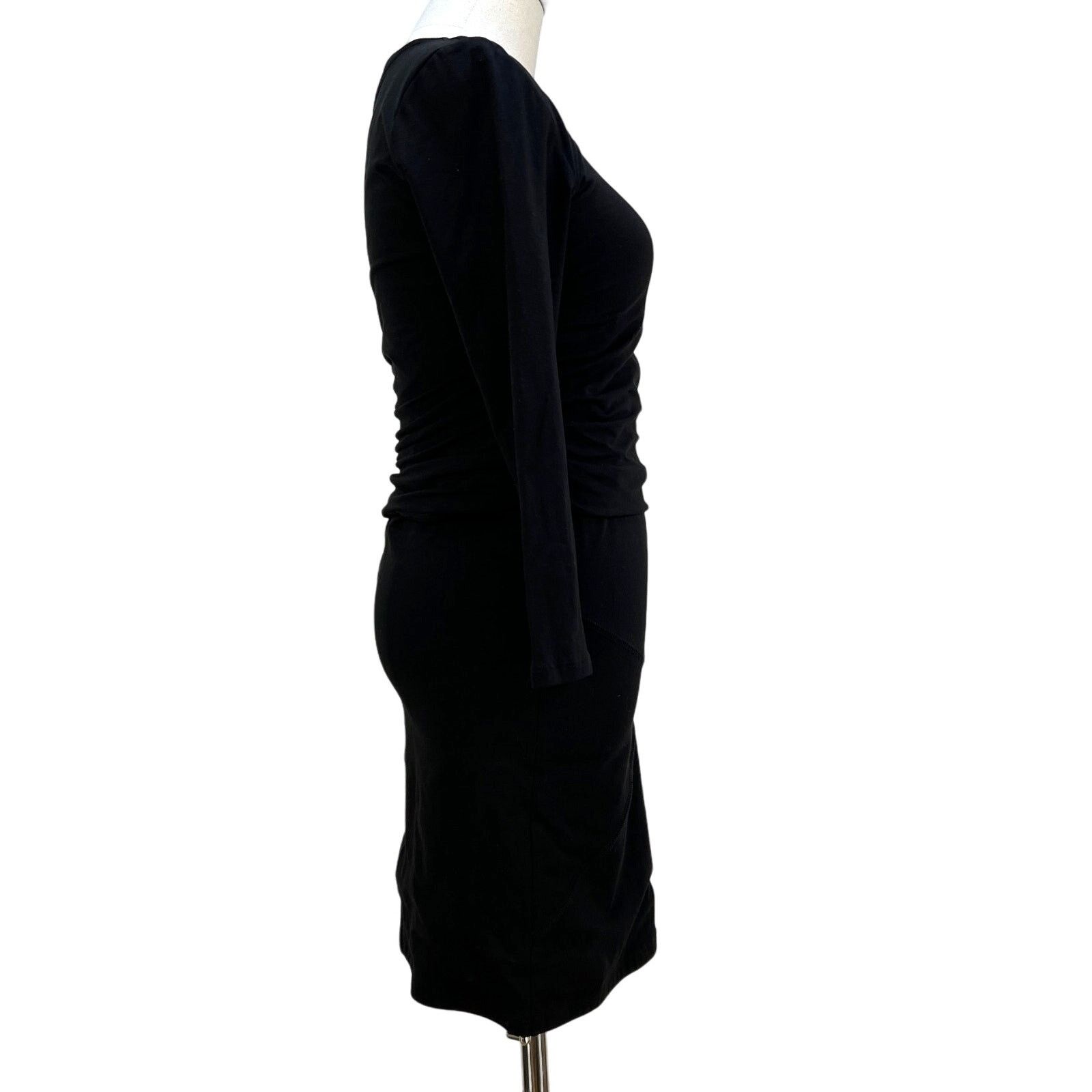 atm black dress Atm Anthony Thomas Melillo Long Sleeve Maxi Dress