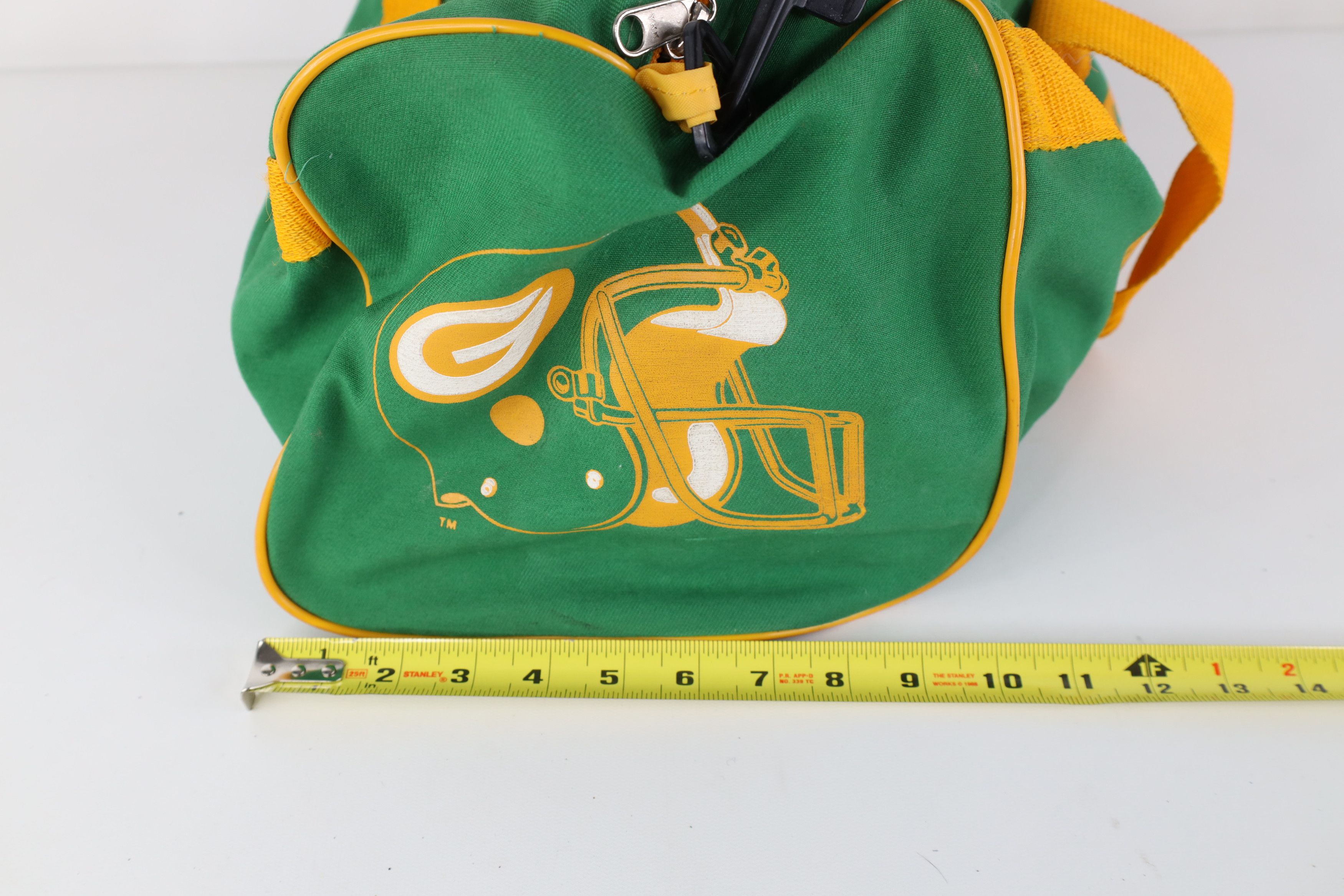 Vintage Vintage 60s 70s Green Bay Packers Football Duffel Bag Size ONE SIZE - 5 Thumbnail