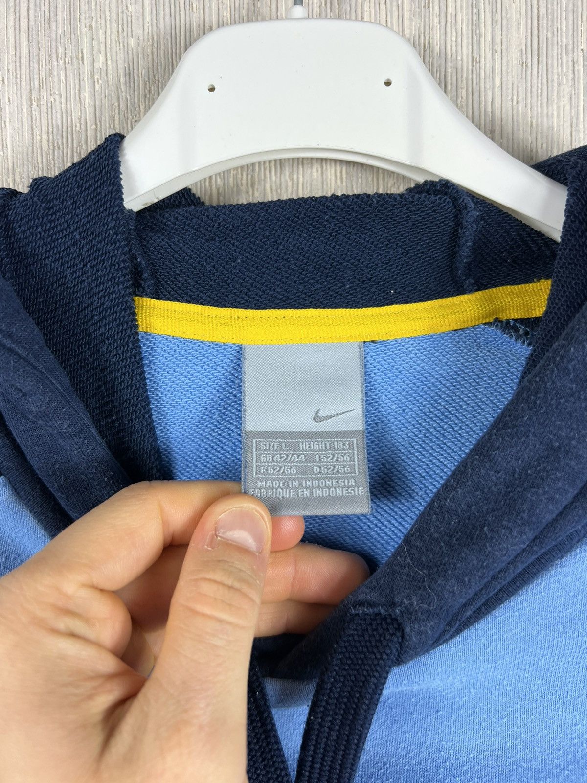 Corteiz × Nike Vintage Nike Cortez C72 y2k baby blue hoodie Size US L / EU 52-54 / 3 - 15 Thumbnail