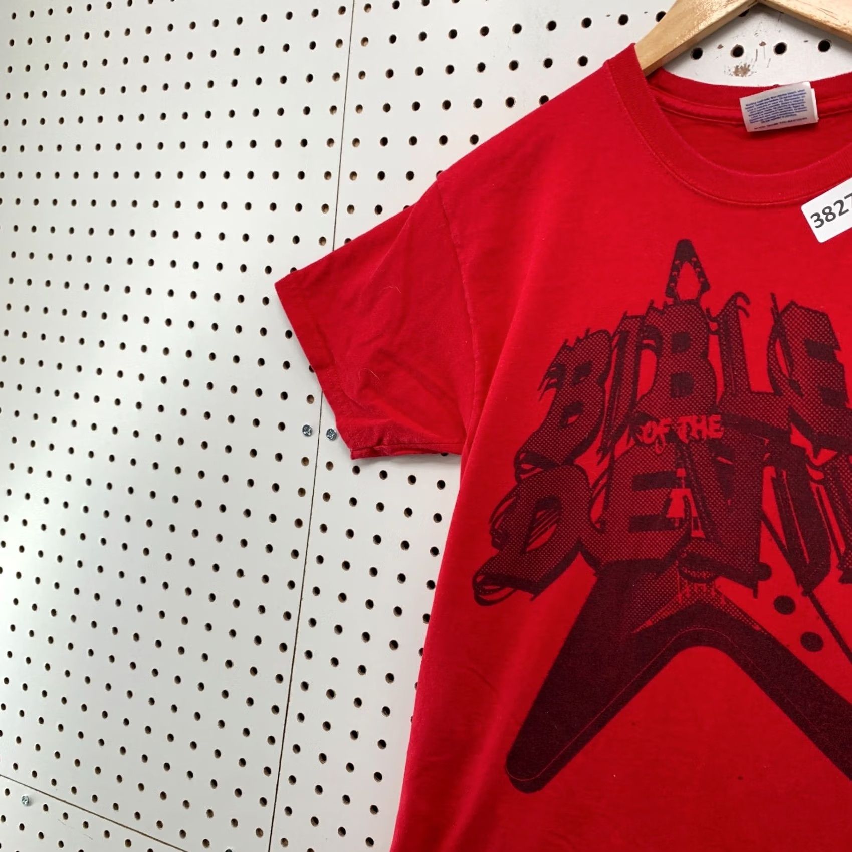 Hanes Bible Devil Beyond Bomb Tour Shirt Men Small Red 2008 Music Band Concert Size US S / EU 44-46 / 1 - 7 Thumbnail
