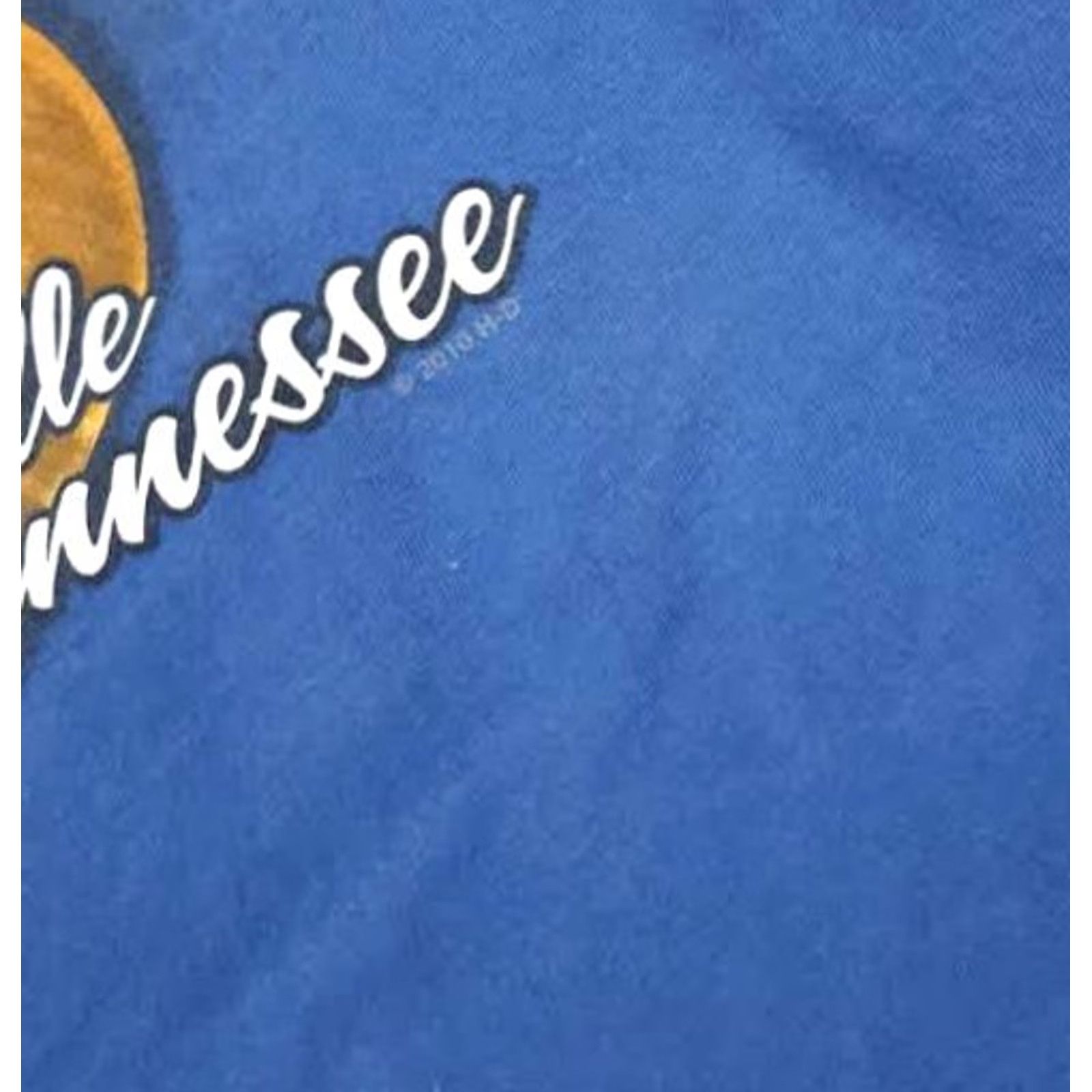 Harley Davidson Harley-Davidson T-Shirt XL Blue Nashville Music City 2010 Short Sleeve Men Cotton Size US XL / EU 56 / 4 - 6 Thumbnail