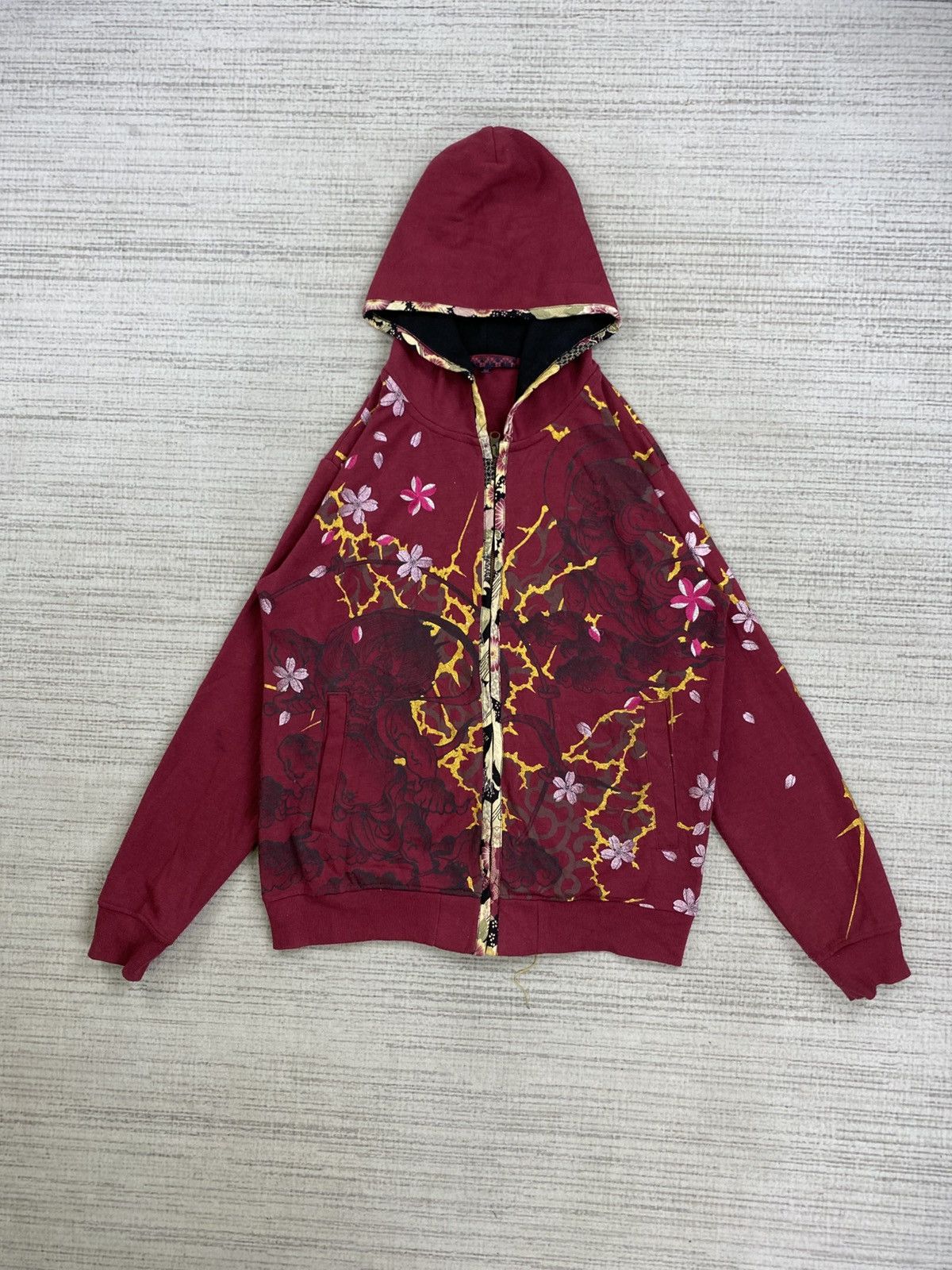 Japanese Brand Vintage Sakura Sukajan Japanese Brand Hoodie Size US M / EU 48-50 / 2 - 1 Thumbnail
