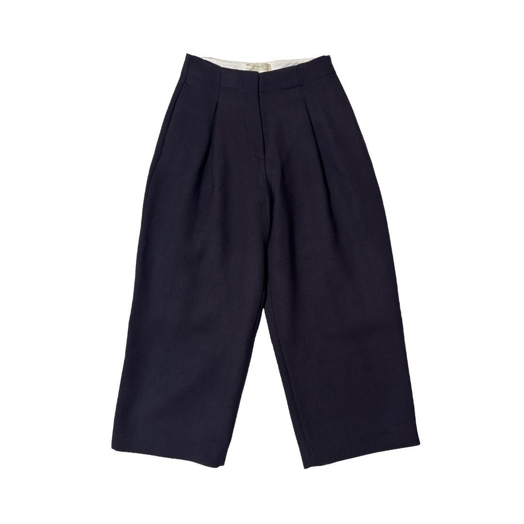 Studio Nicholson Studio Nicholson navy wide pants | Grailed
