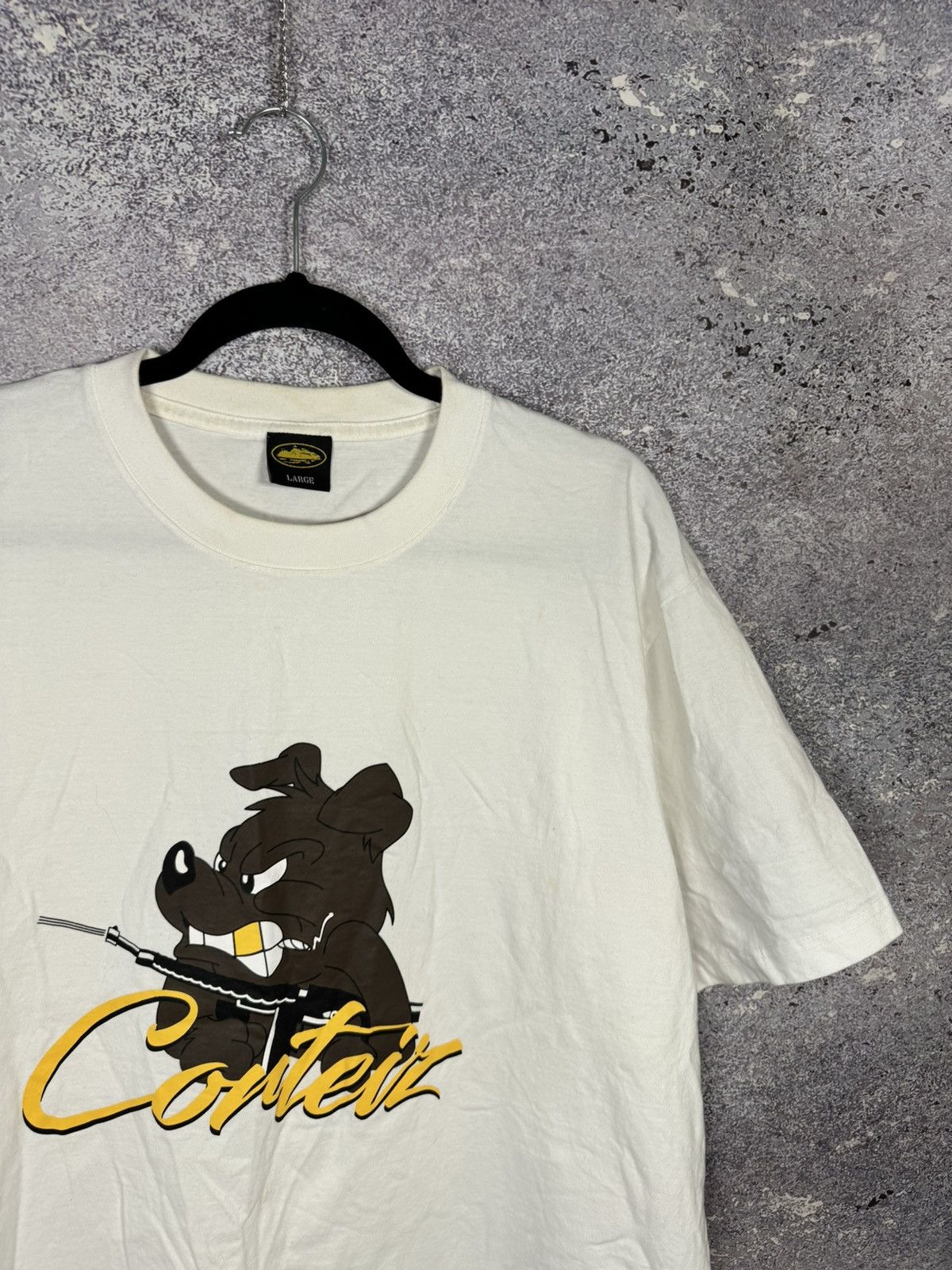Corteiz Oversized Printed Logo T-Shirt Large