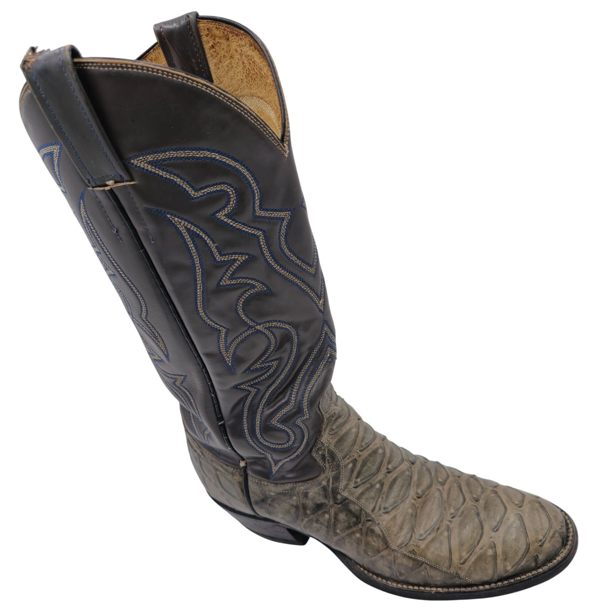 Other Vintage Pangolin Anteater Patina Gray Grey Round Toe Cowboy Size US 8.5 / EU 41-42 - 1 Thumbnail