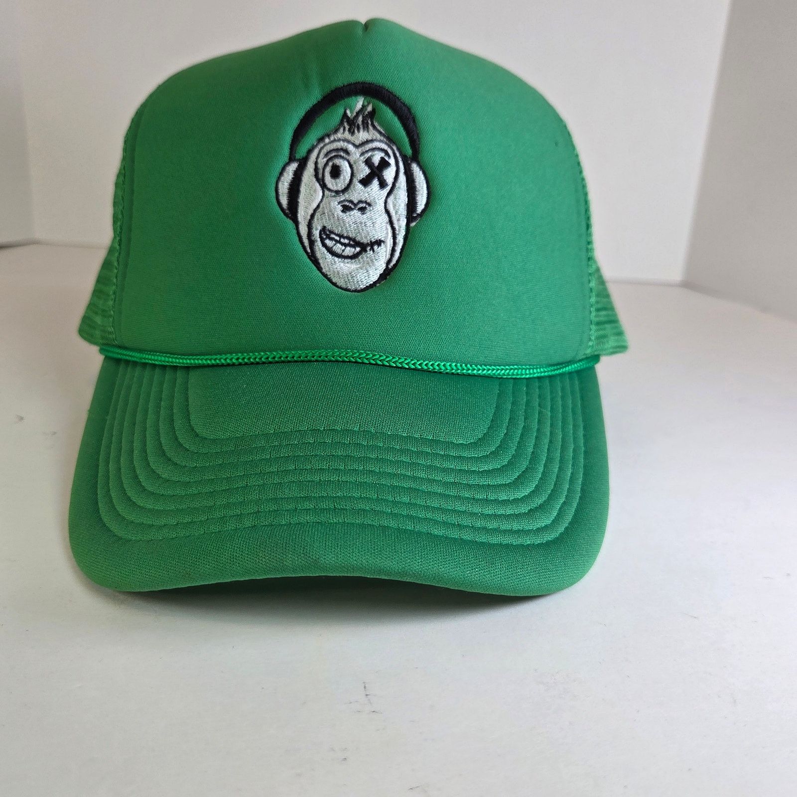 Nissan Green Monkey X-Eye Trucker Hat Rope Bill Nissin Snapback Size ONE SIZE - 6 Thumbnail