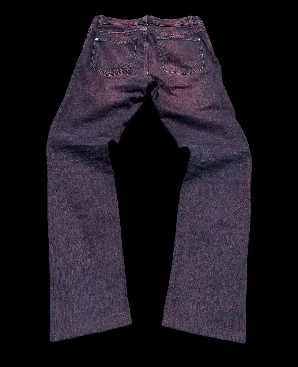 Balenciaga Super Rare Balenciaga 2012 Red Washed Denim Size US 29 - 2 Thumbnail