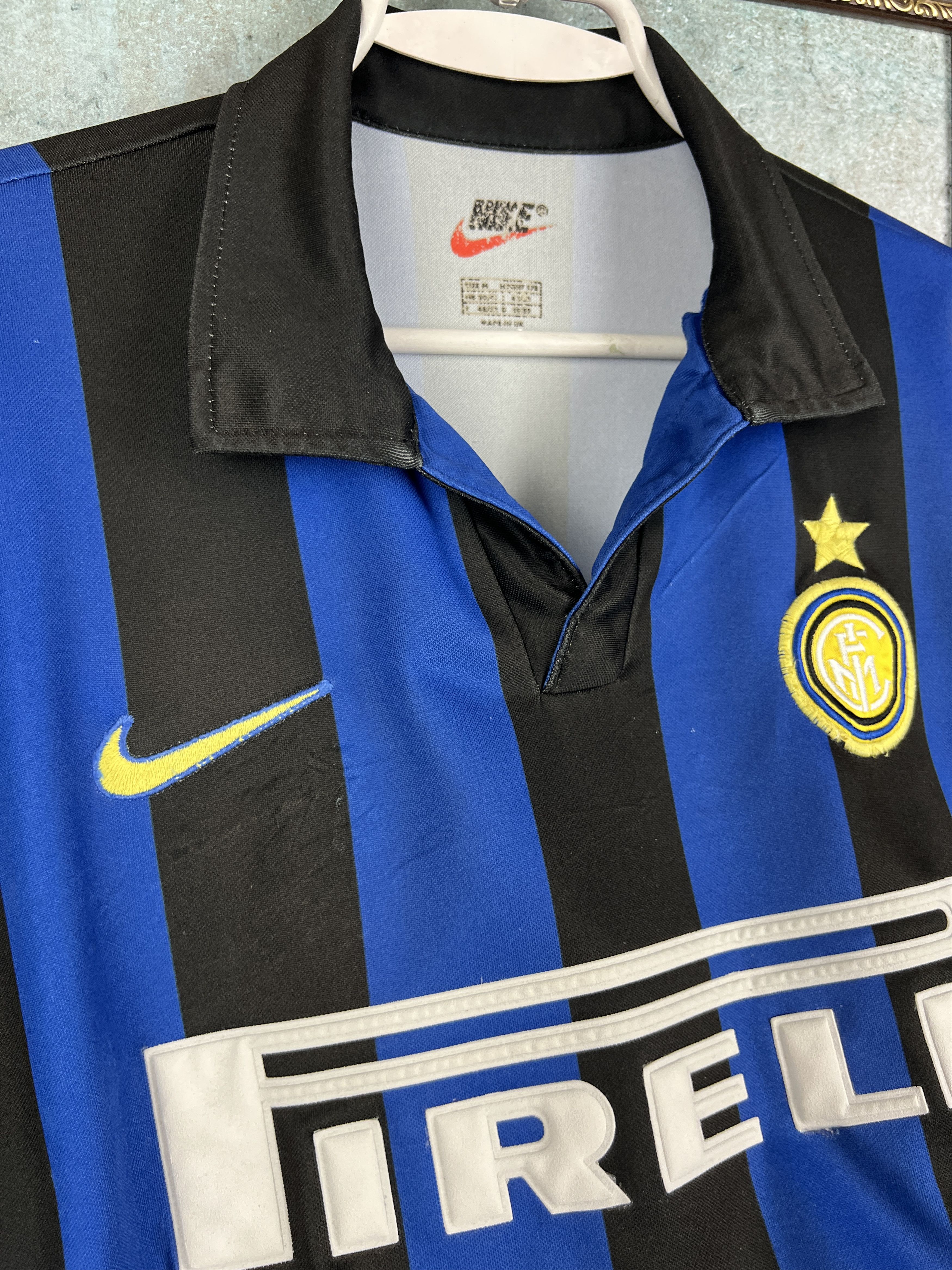 Nike Inter Milan football shirt 1998 Soccer Maglia Jersey Trikot Size US M / EU 48-50 / 2 - 6 Thumbnail