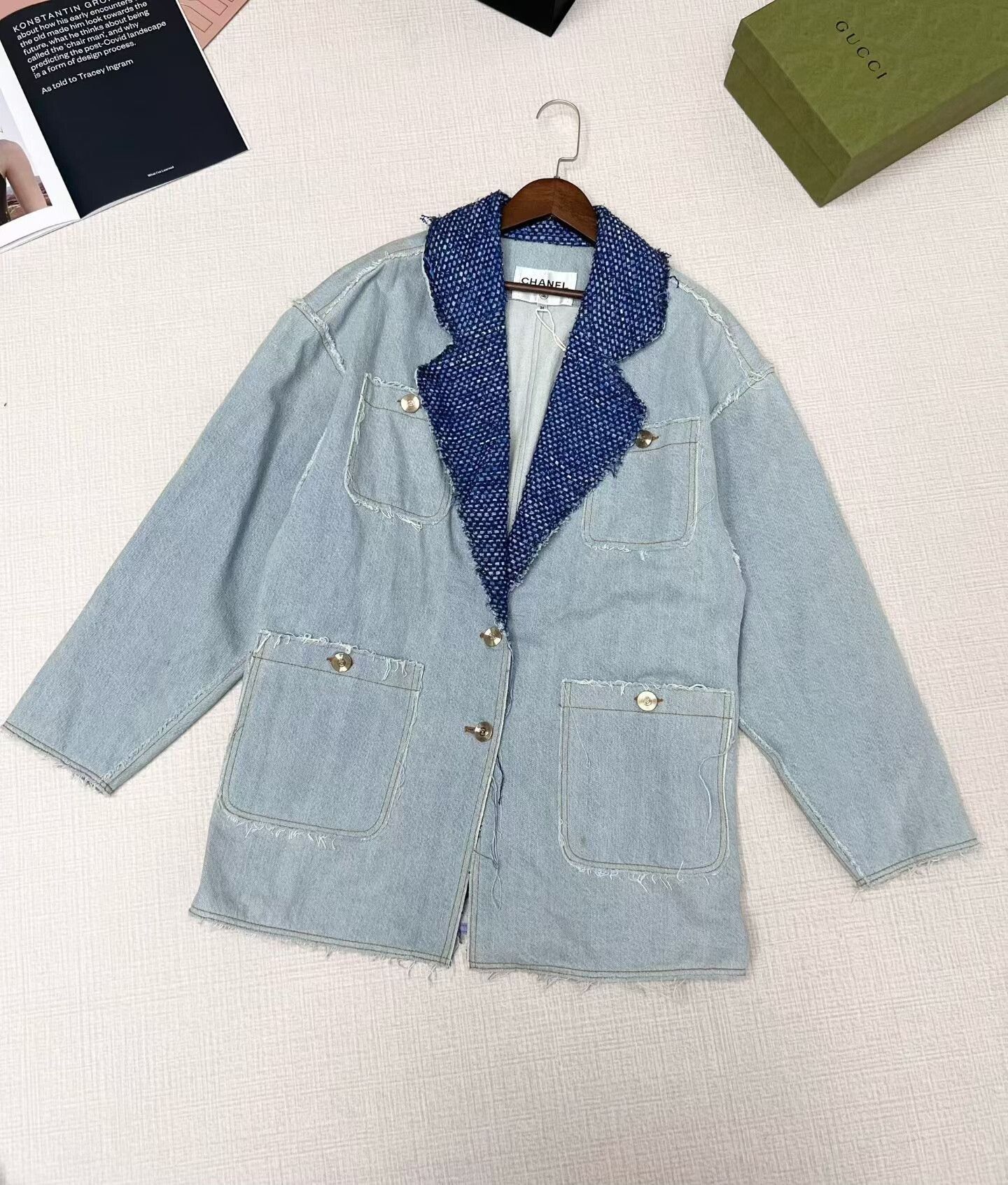 Chanel Chanel Denim Jacket for Women Size XS / US 0-2 / IT 36-38 - 1 Thumbnail
