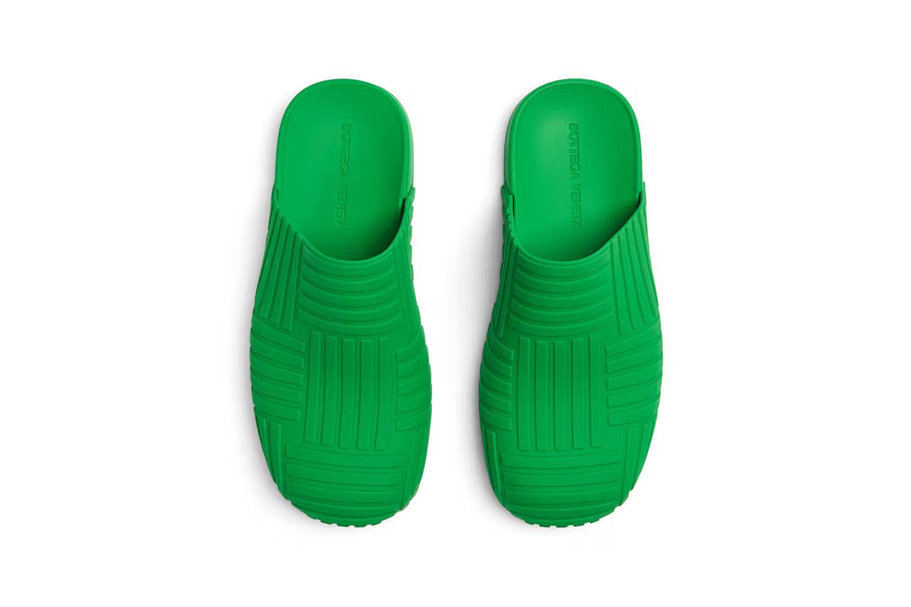 Bottega Veneta o1lv12m1024 Slider Clogs in Green Size US 6 / EU 39 - 4 Thumbnail