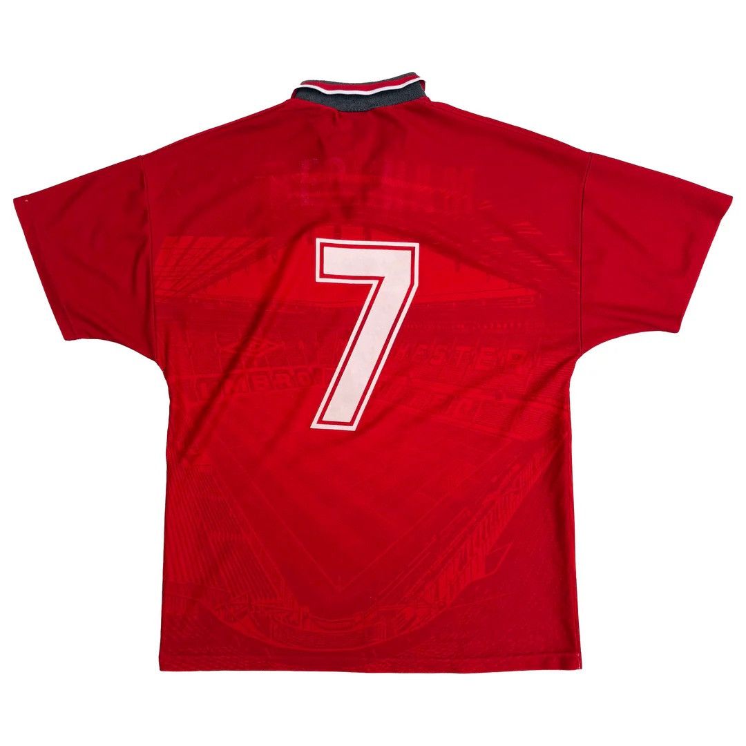 Umbro Manchester United Umbro 1994 96 90s Vintage Beckham 7 Jersey Size US L / EU 52-54 / 3 - 2 Thumbnail