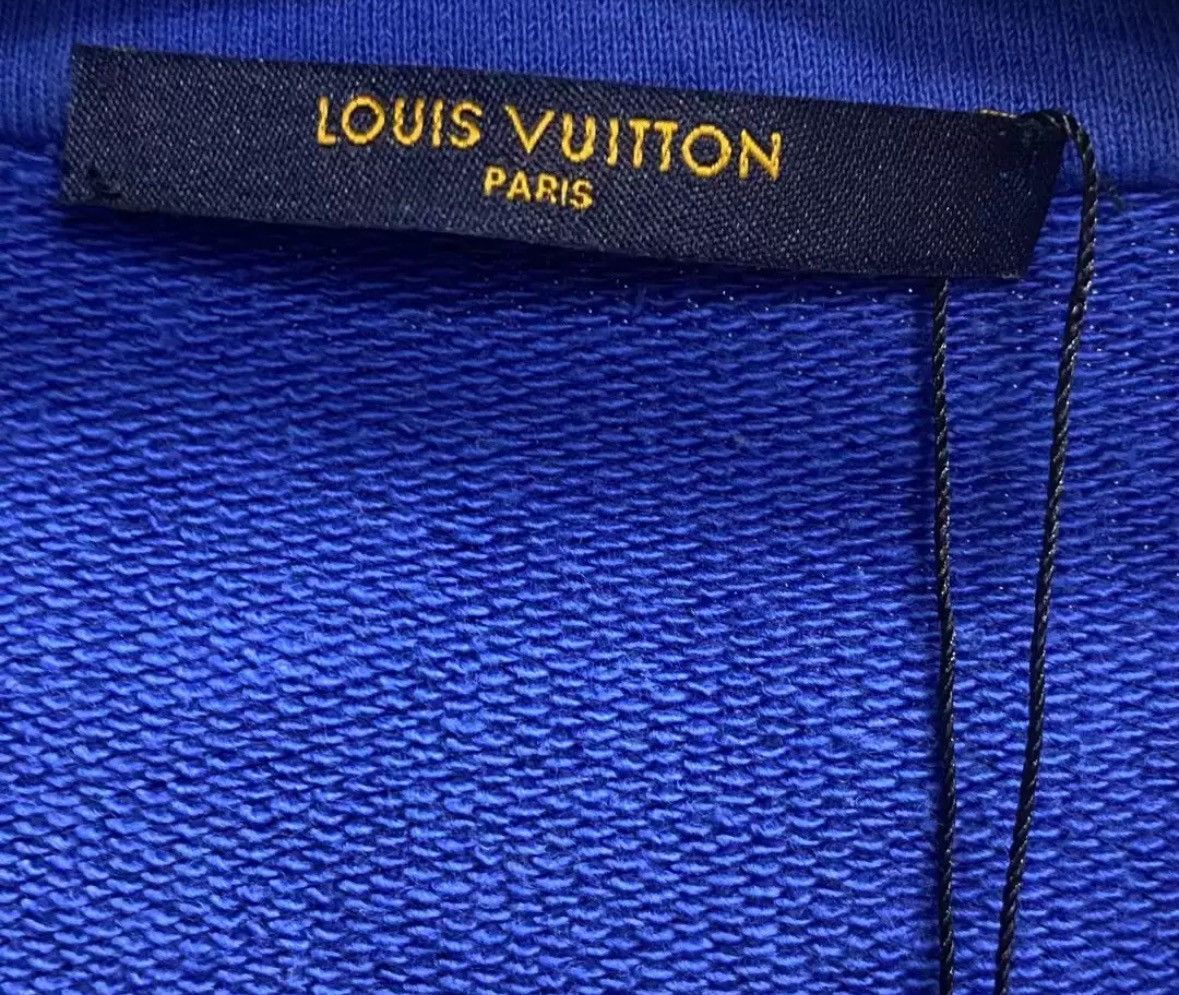 Louis Vuitton Louis Vuitton 23 Latest Blue Printed Logo Half Zipper Jacket Size US XL / EU 56 / 4 - 3 Thumbnail