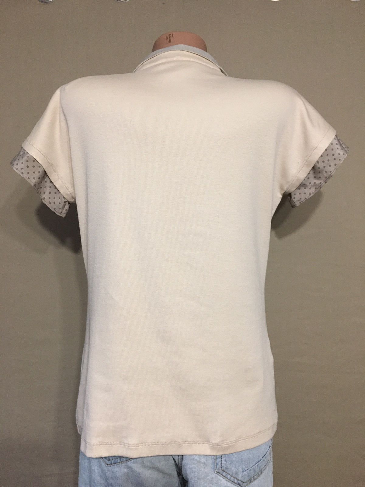 Fabiana Filippi Fabiana Filippi Cotton Silk Designer Blouse Size L EU40 Size L / US 10 / IT 46 - 5 Thumbnail