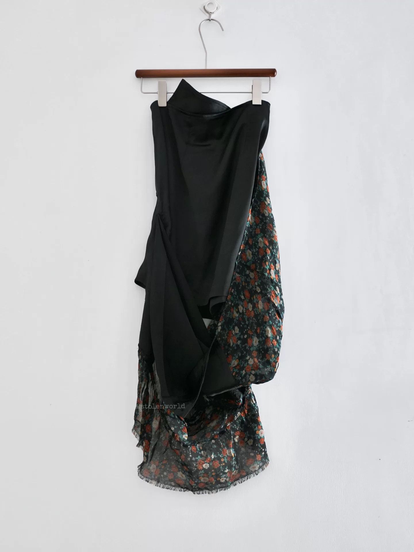 Junya Watanabe Junya Watanabe Floral Skirt in Black Size US 26 / EU 42 - 1 Thumbnail