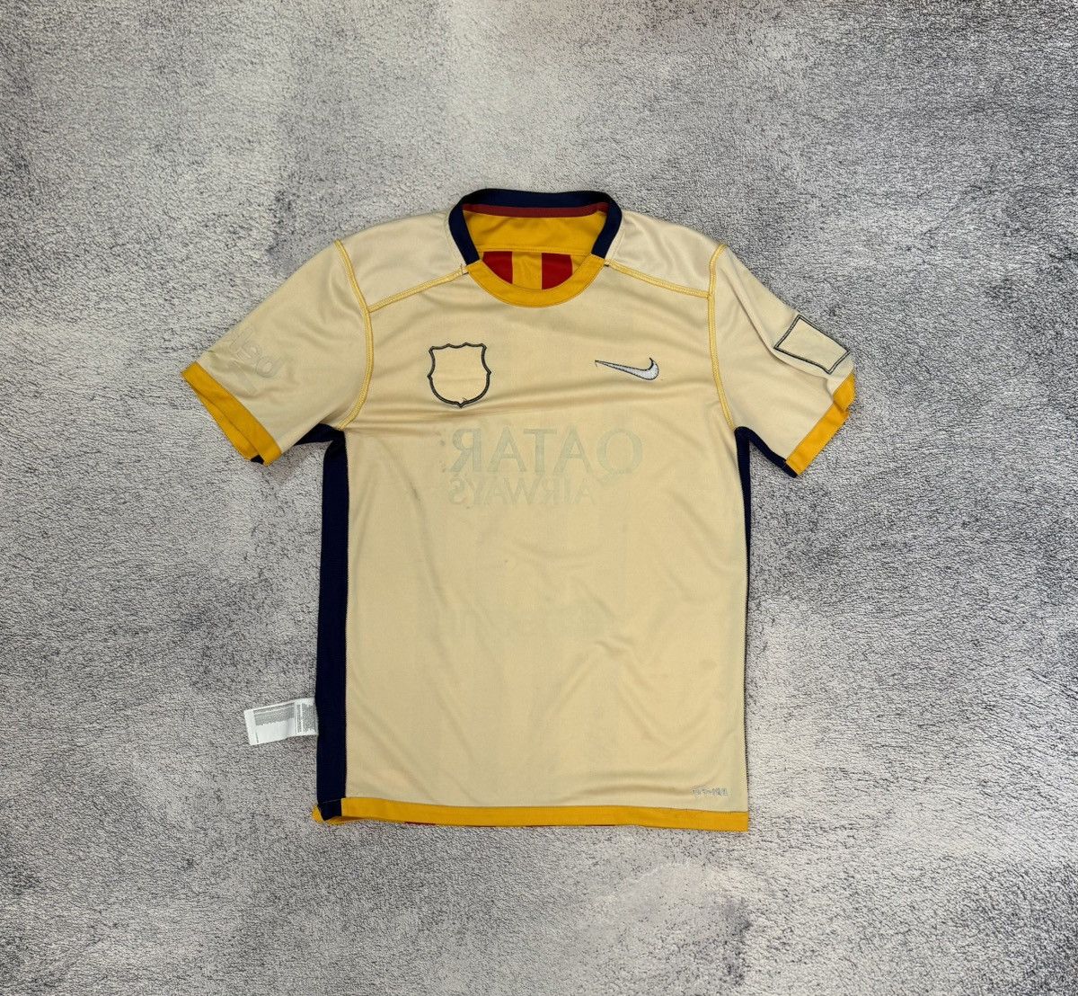 Nike Nike Barcelona 2015 Away Jersey Yellow Shirt MenM 658785-740 Size US M / EU 48-50 / 2 - 12 Thumbnail