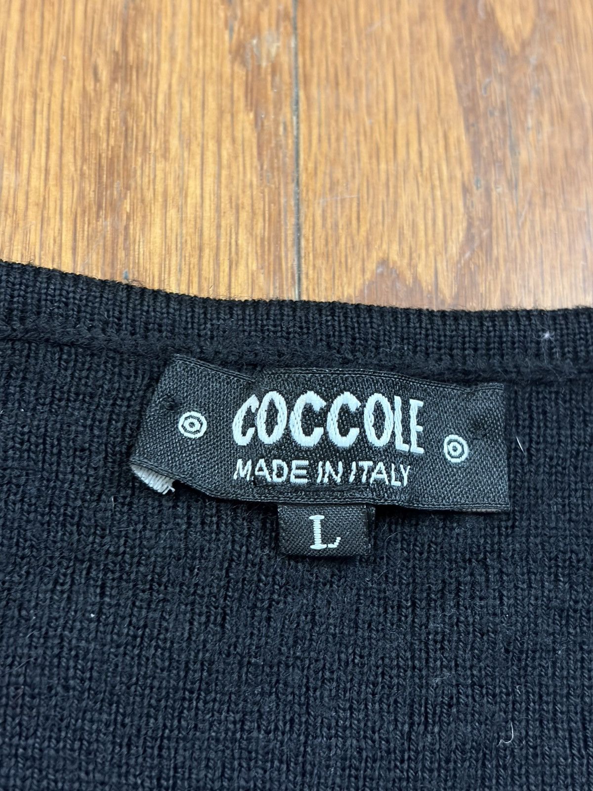 Other Coccole Sweater Abstract Geometric Merino Wool Italy Size L / US 10 / IT 46 - 3 Thumbnail