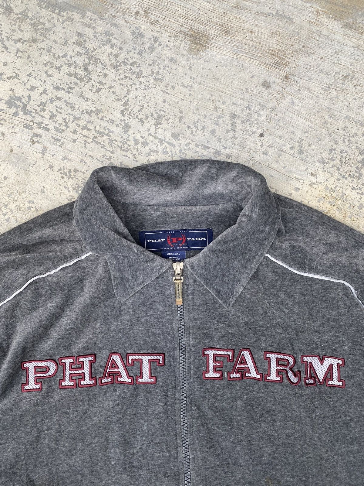 Phat Farm AW Phat Farm woven spellout zip up jacket Size US XXL / EU 58 / 5 - 4 Thumbnail