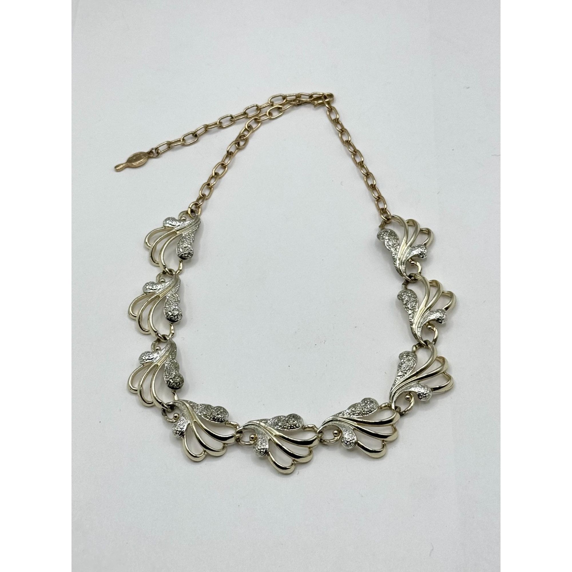 Vintage Vintage Sarah Coventry gold silver collar necklace Size ONE SIZE - 3 Thumbnail