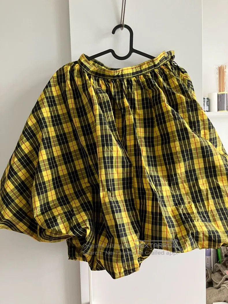 Comme des Garcons Comme Des Garcons size S Yellow plaid puffy skirt Size 23" - 8 Thumbnail