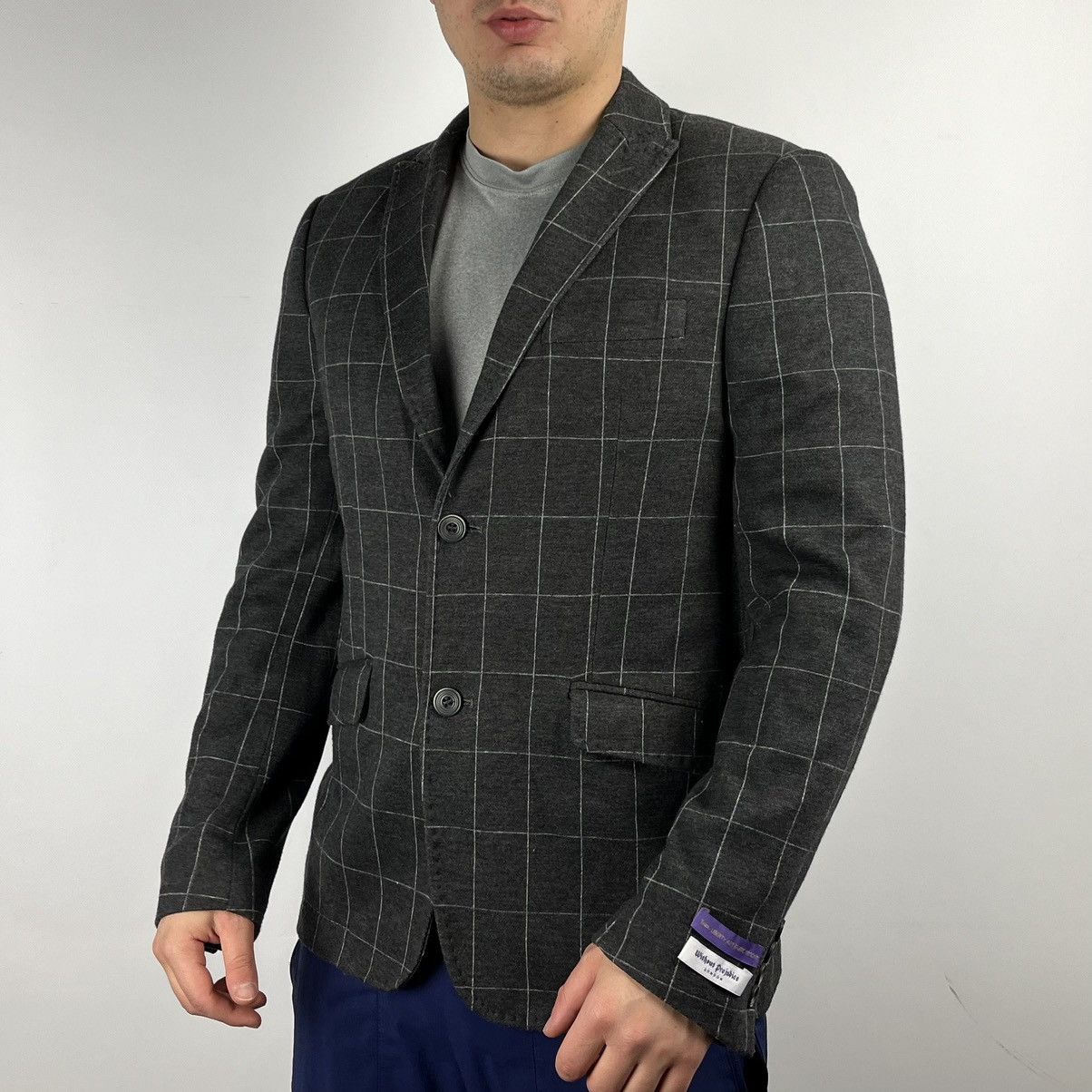 Designer without prejudice london blazer trim liberty cotton size 38 Size 38R - 1 Thumbnail
