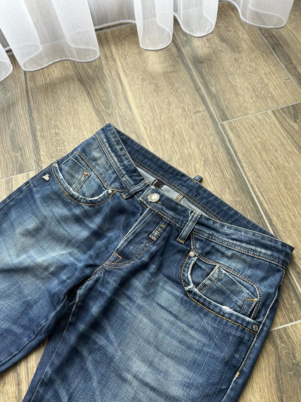 Japanese Brand × Takeshy Kurosawa Takeshy Kurosawa distressed denim jeans mens Japanese style Size US 34 / EU 50 - 3 Thumbnail