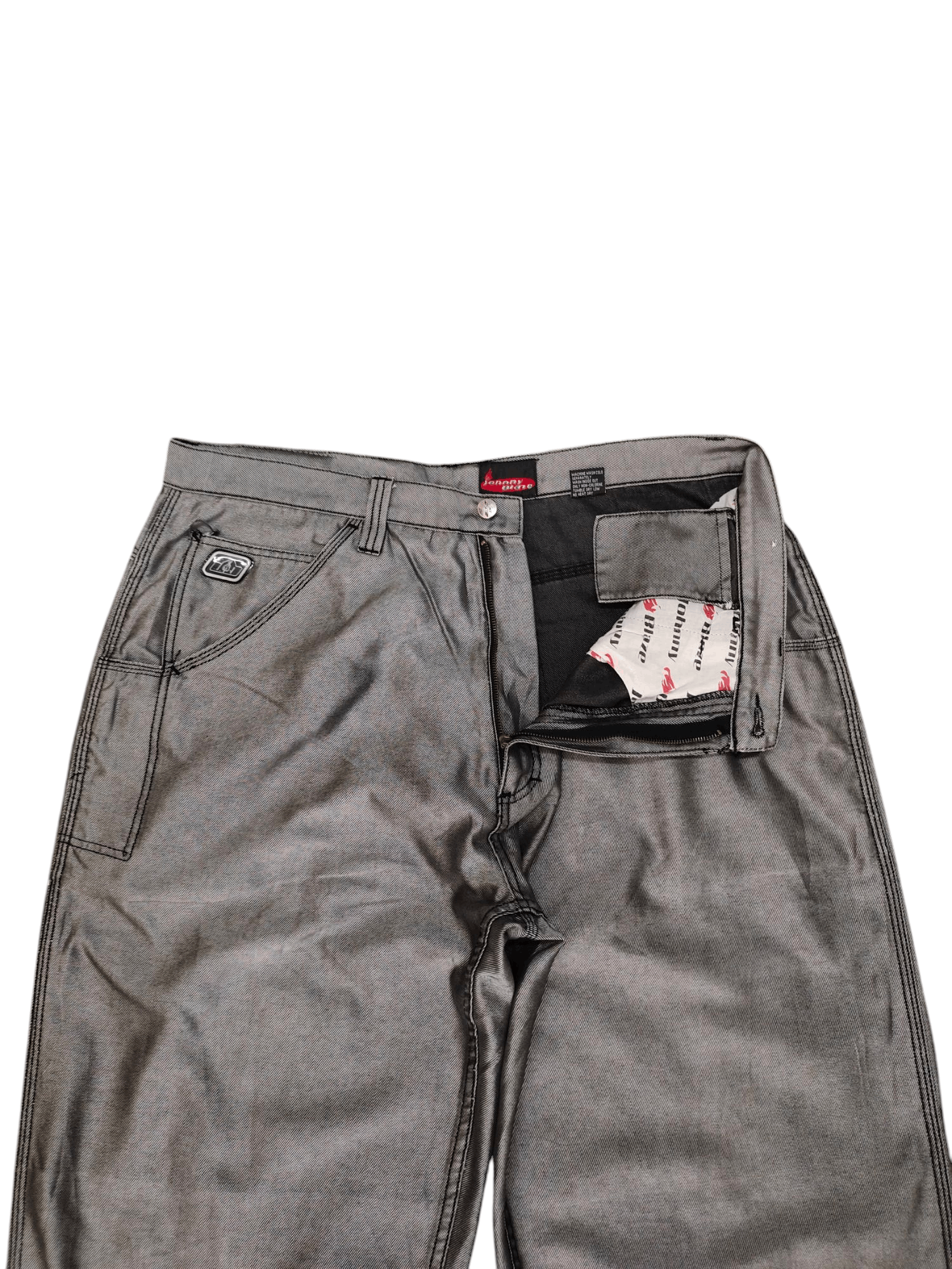 Vintage Vintage Y2k Johnny Blaze Skull Fire Embroidered Baggy Jeans Size US 38 / EU 54 - 9 Thumbnail