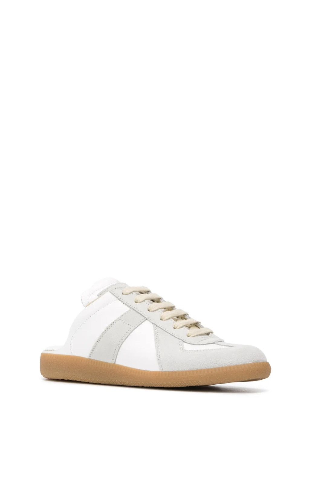 Maison Margiela Maison Margiela Replica leather sneakers 36/5 White Grey Size US 6.5 / IT 36.5 - 1 Thumbnail