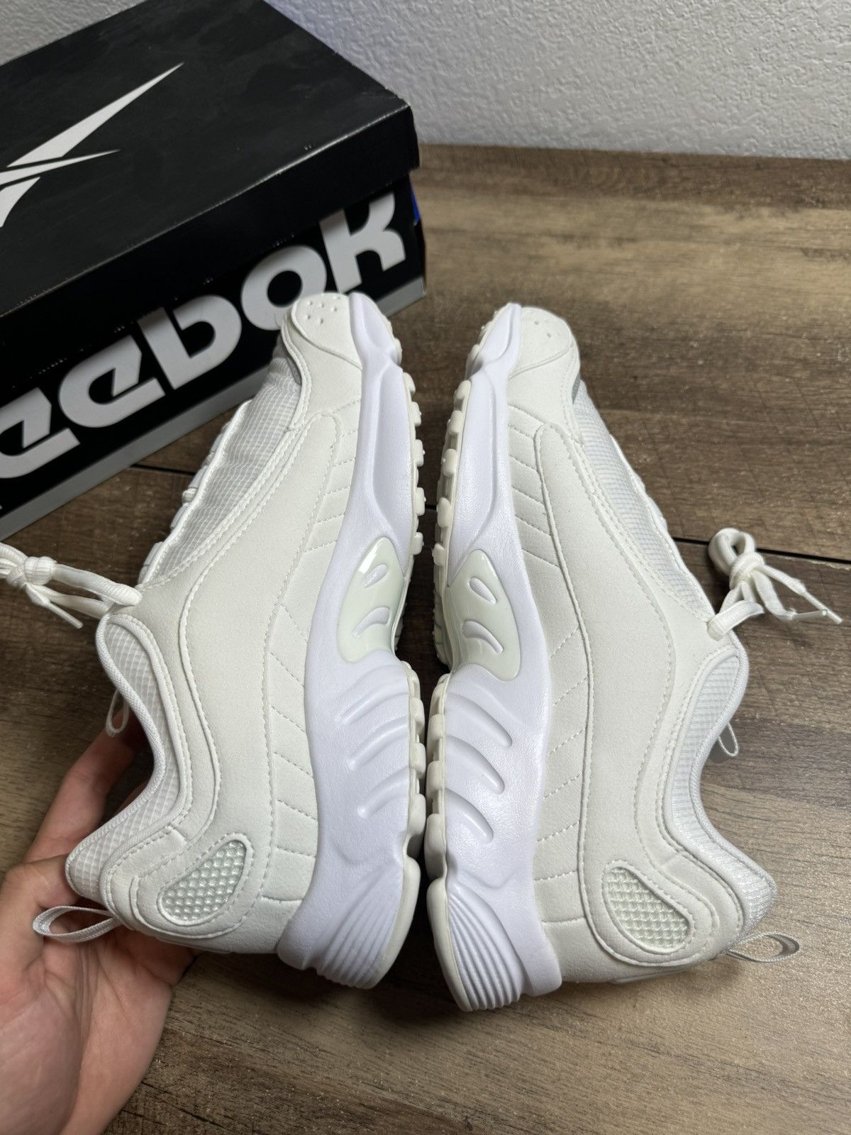 Reebok Reebok Daytona DMX II White Gray Mens Sneakers Size 10.5 NEW Size US 10.5 / EU 43-44 - 5 Thumbnail