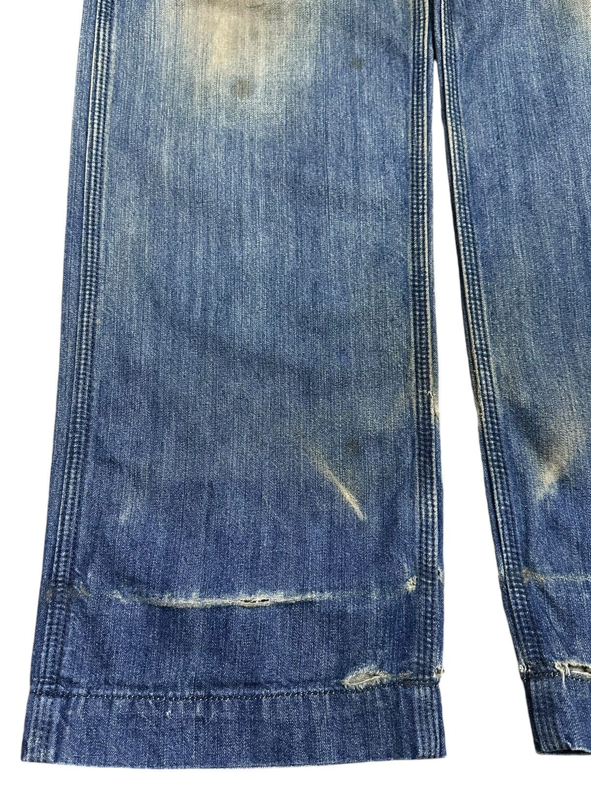 Lee Vintage 90s Lee Mud Faded Wash Distressed Carpenter Jeans Size US 30 / EU 46 - 7 Thumbnail