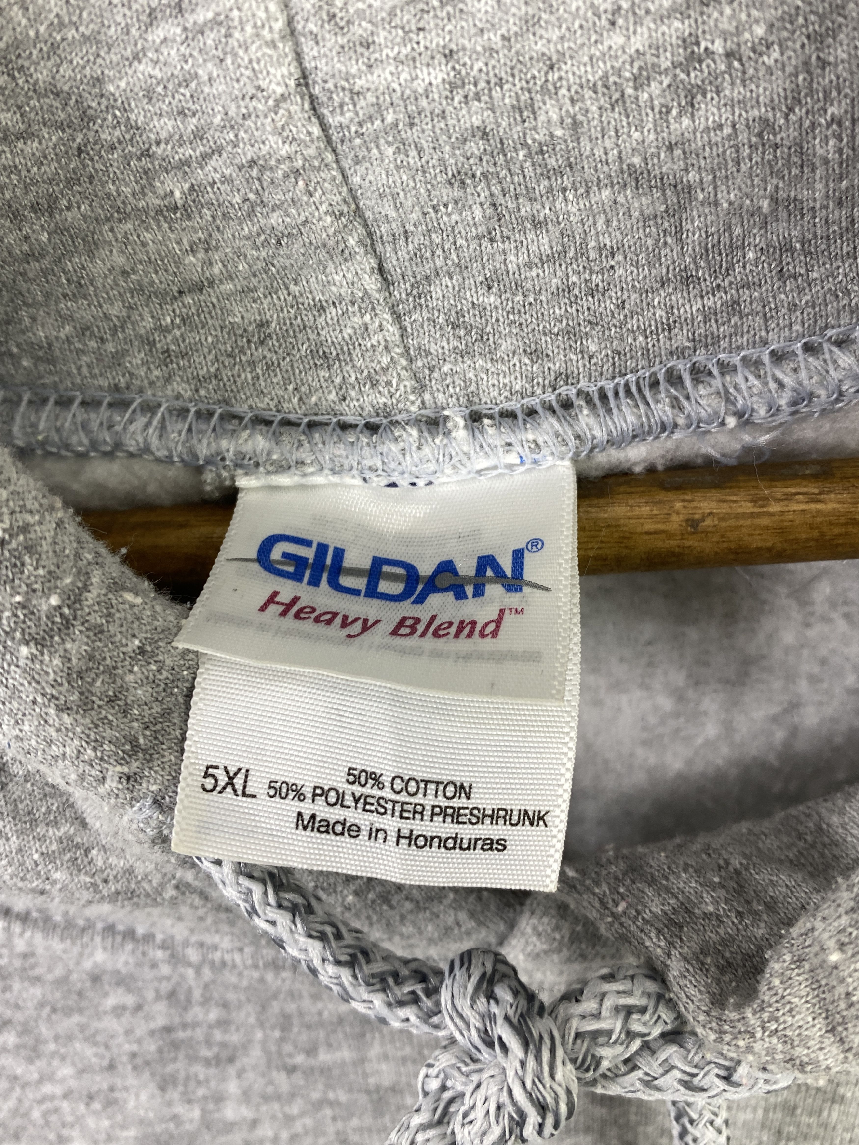 Gildan Vintage Gildan Plain Pullover Oversized Hoodie SH0395 Size US XXL / EU 58 / 5 - 6 Thumbnail