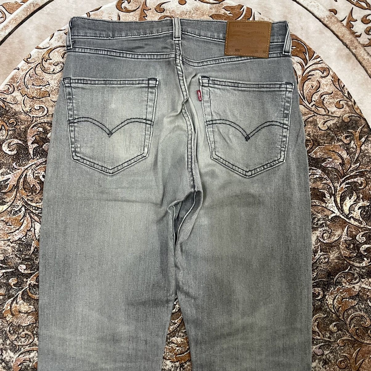 Levi's Vintage Clothing 🔥Vintage Levis 505 Big E Repro Stoned Washed Distress Jeans Size US 30 / EU 46 - 5 Thumbnail