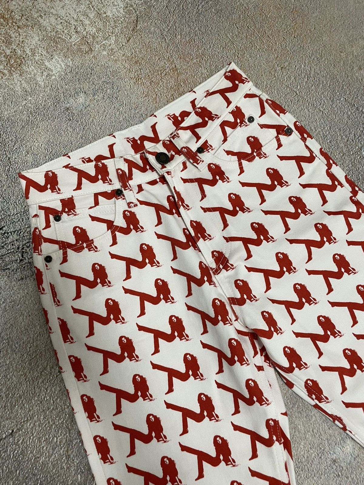 Calvin Klein Calvin Klein x Raf Simons Brook Shields Print Jeans Size 25" / US 0 / IT 36 - 3 Thumbnail