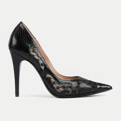 Gucci Gucci GG Python Print Leather Pumps SIZE 36 Size ONE SIZE - 1 Thumbnail