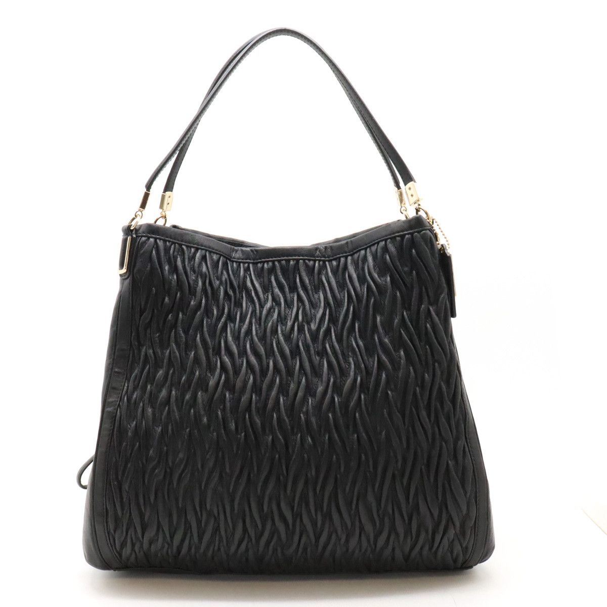Coach Coach Coach Madison Gathered Twist Phoebe Leather Tote Bag 25627 Leather Tote Bag 25627 in Great Condition Size ONE SIZE - 1 Thumbnail