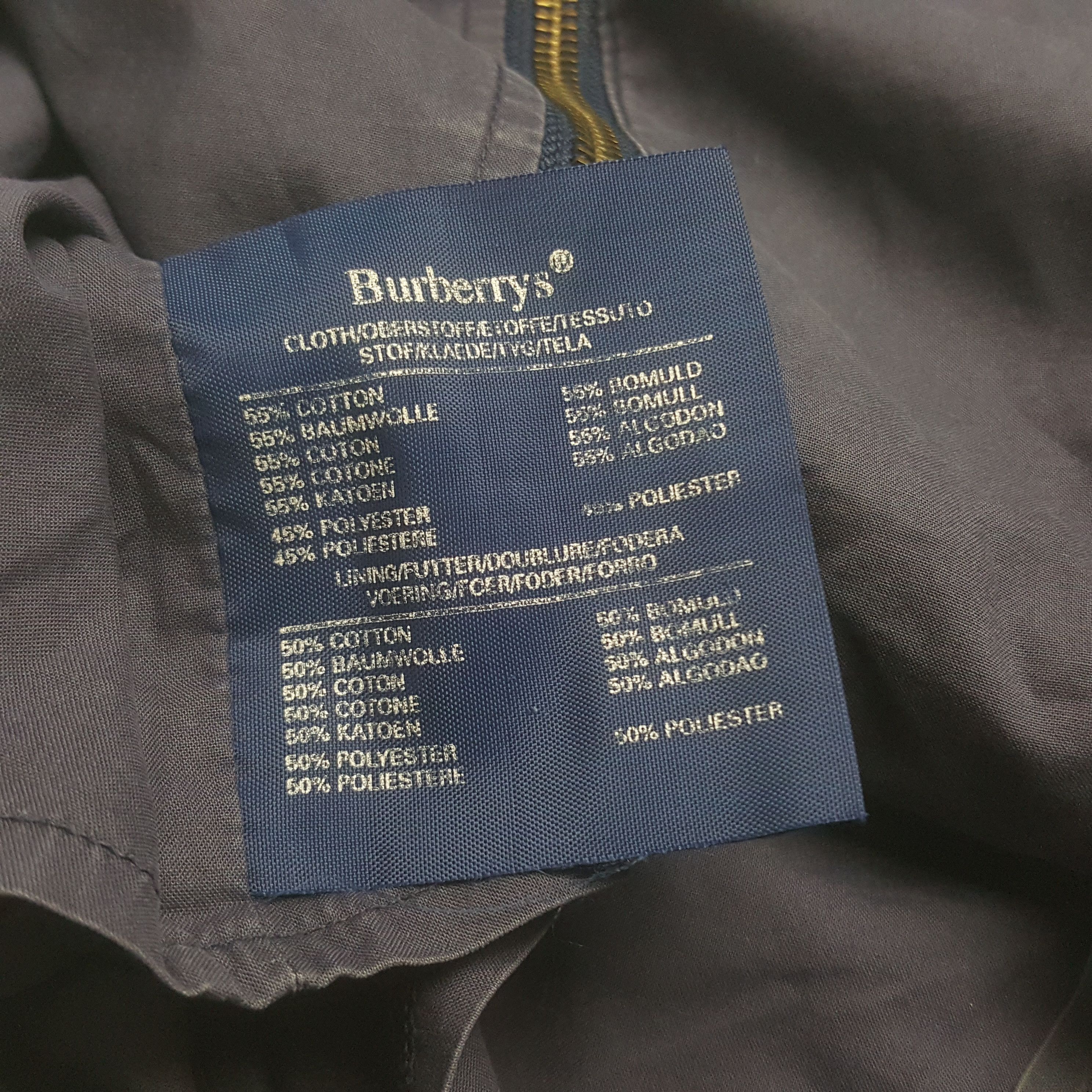 Burberry × Designer × Vintage Vintage Burberrys Zipper Jacket Size US L / EU 52-54 / 3 - 5 Thumbnail