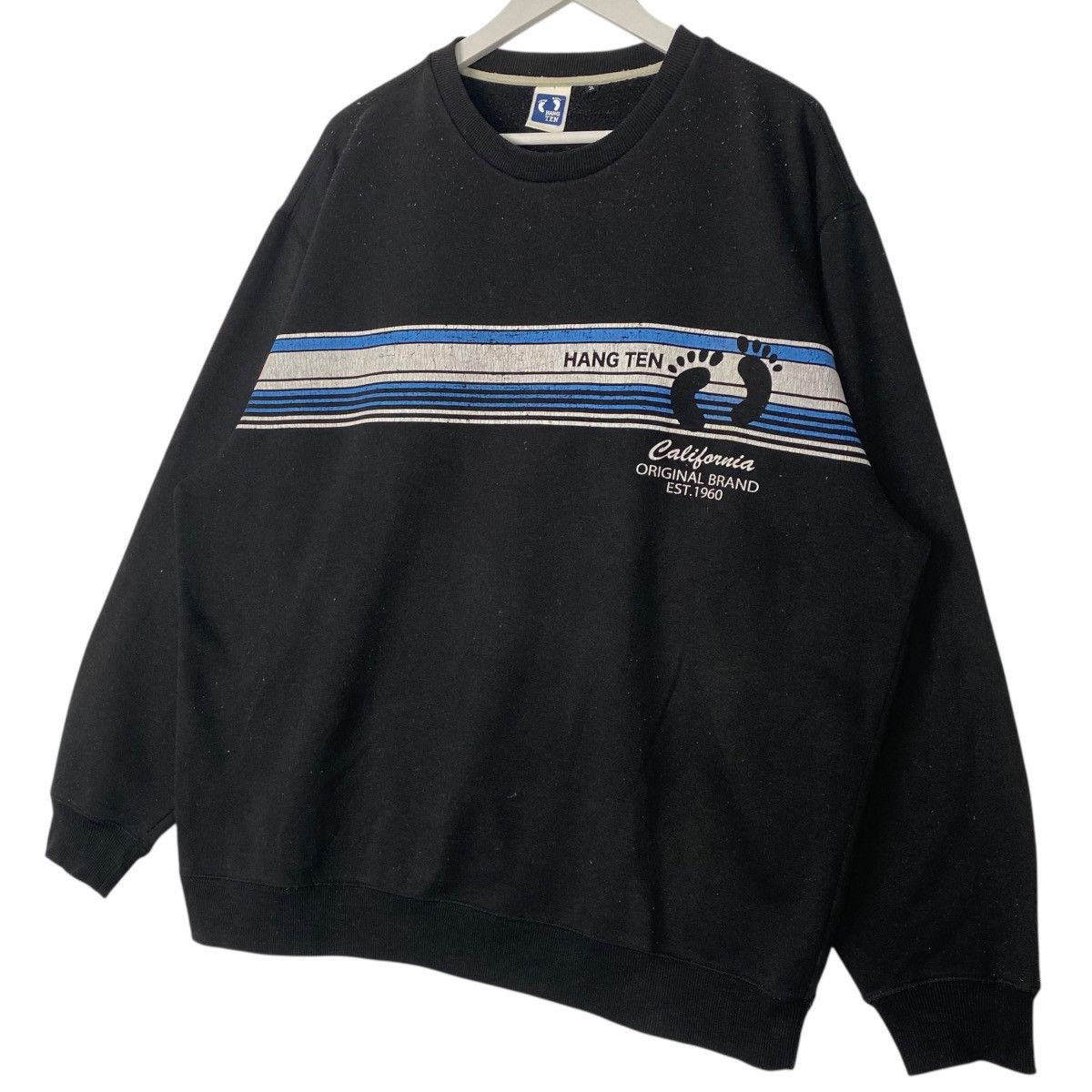 Vintage Vintage Hang Ten Surf Sweatshirt Crewneck Blue Size L Size US L / EU 52-54 / 3 - 2 Thumbnail