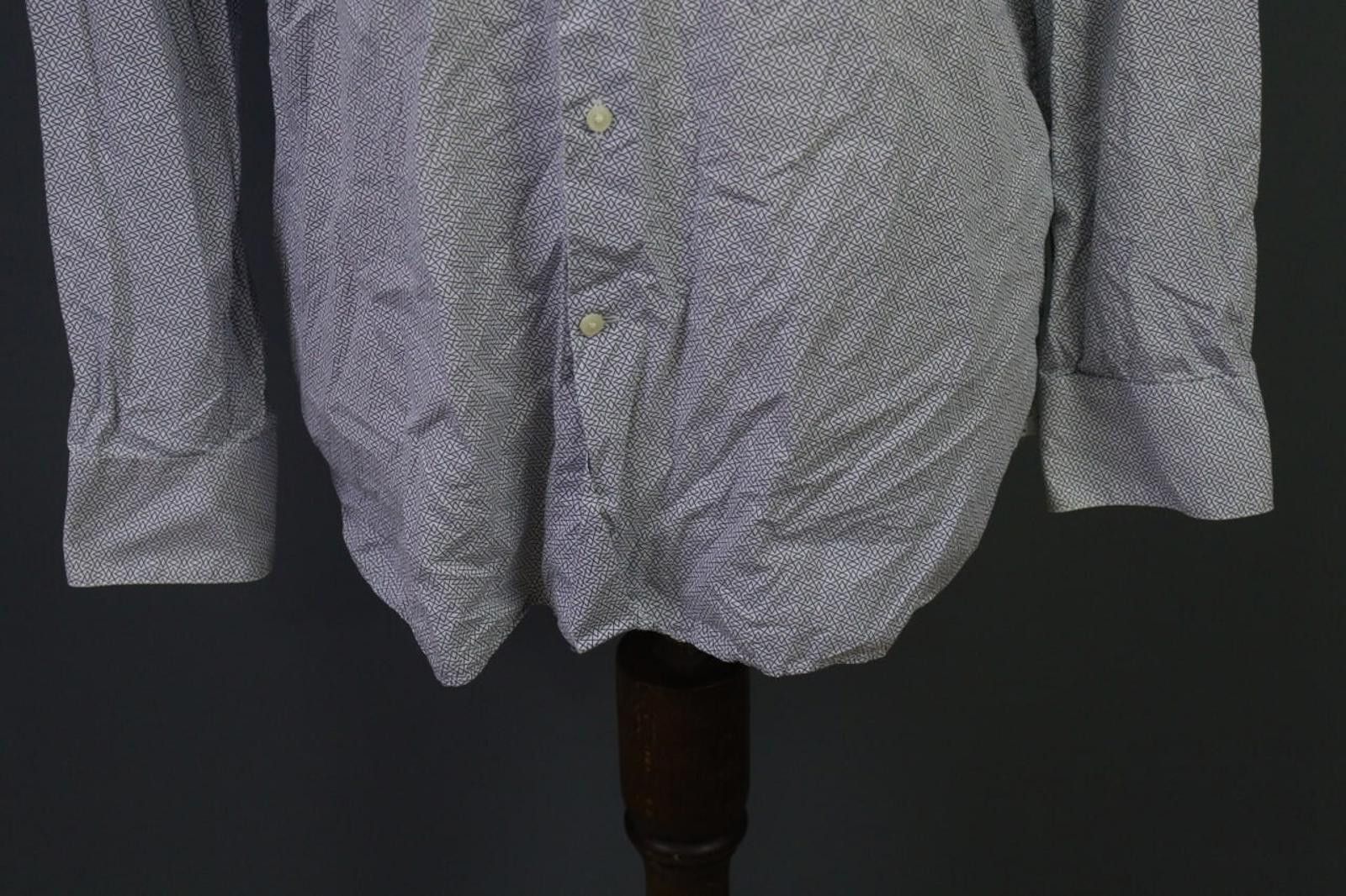 Ted Baker Ted Baker Blue Geometric 100% Cotton Shirt Size 34/35 Size 38R - 3 Thumbnail