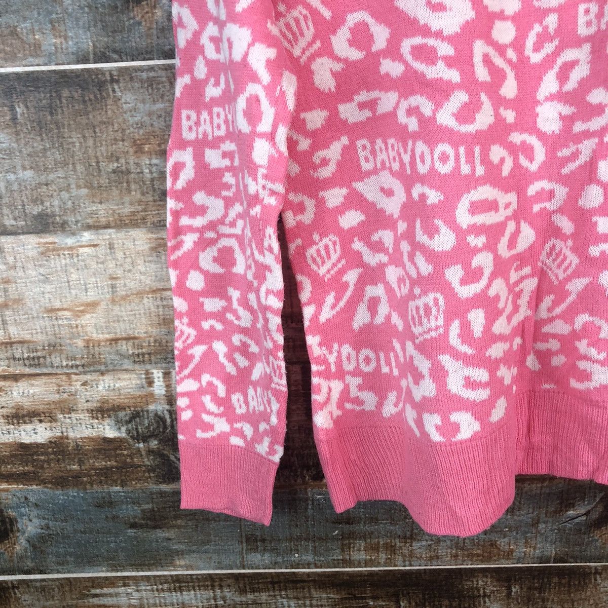 Japanese Brand DL Baby Doll Pink Cardigan Knitwear #C673 Size S / US 4 / IT 40 - 15 Thumbnail