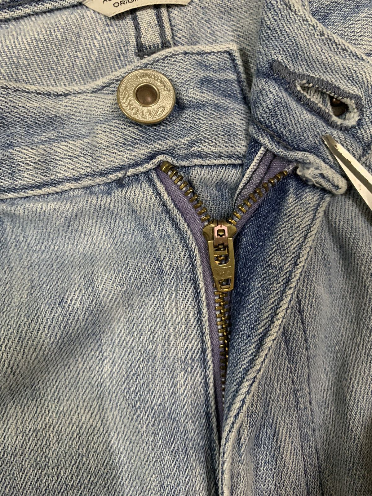 Japanese Brand Vintage Y2K Japanese Brand Baggy Wide Leg Distressed Jeans Size 26" / US 2 / IT 38 - 4 Thumbnail