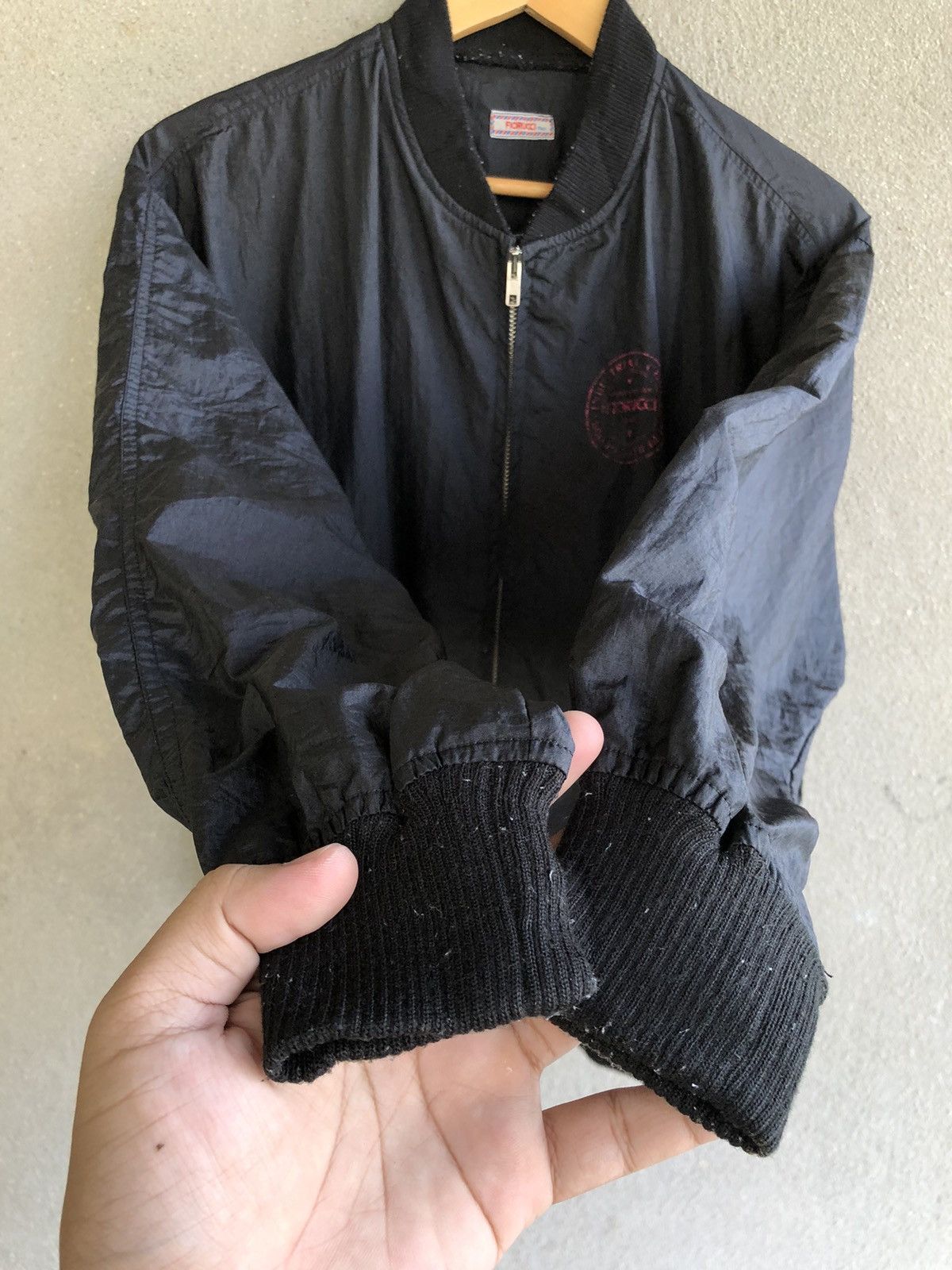 Fiorucci Vintage Fiorucci Italy spell out nylon bomber jacket Size US M / EU 48-50 / 2 - 5 Thumbnail
