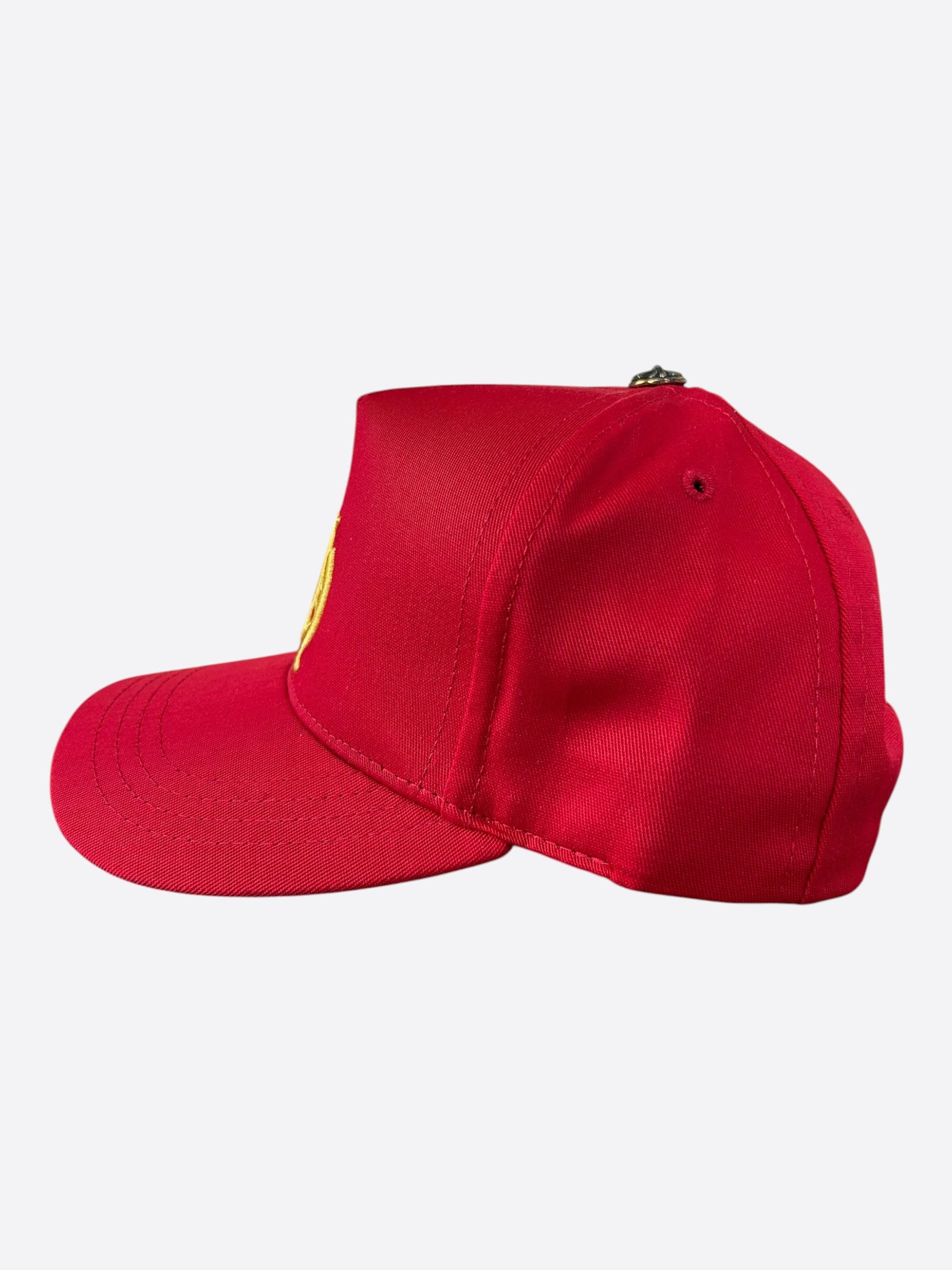 Chrome Hearts Chrome Hearts Red & Yellow CH Logo Hat Size ONE SIZE - 4 Thumbnail