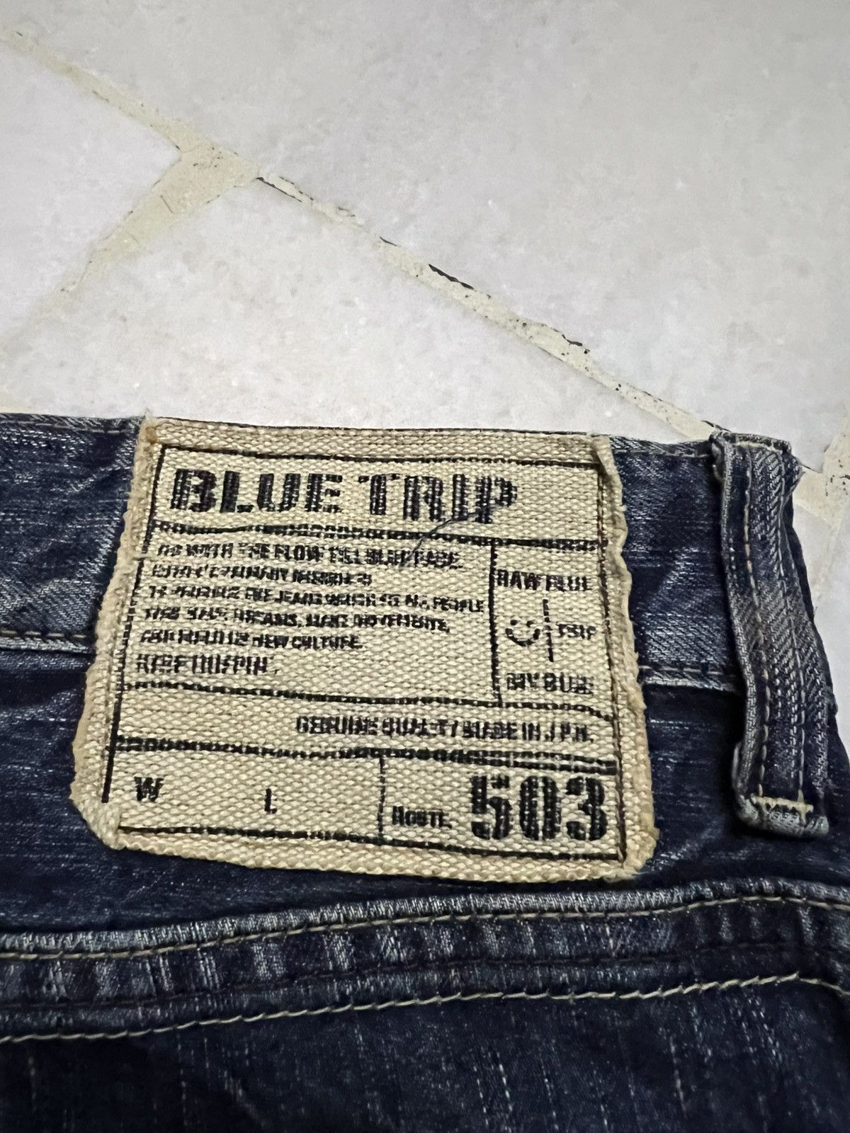 Kapital EDWIN 503 BLUE TRIP MUD WASH BOOTCUT JEANS Size US 32 / EU 48 - 21 Thumbnail