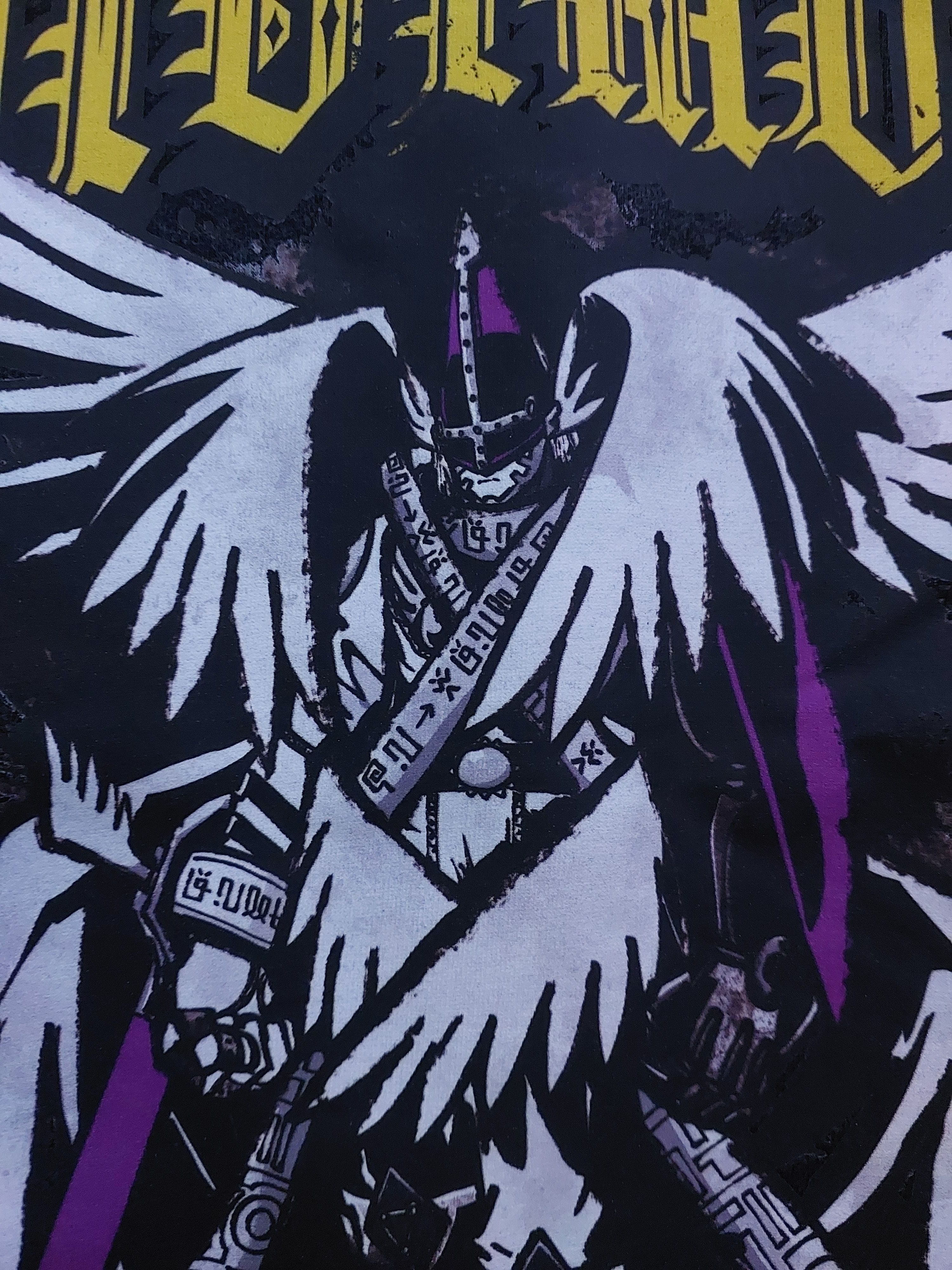 Vintage DIGIMON ADVENTURE ANIME HOLYANGEMON T-SHIRT Size US L / EU 52-54 / 3 - 5 Thumbnail