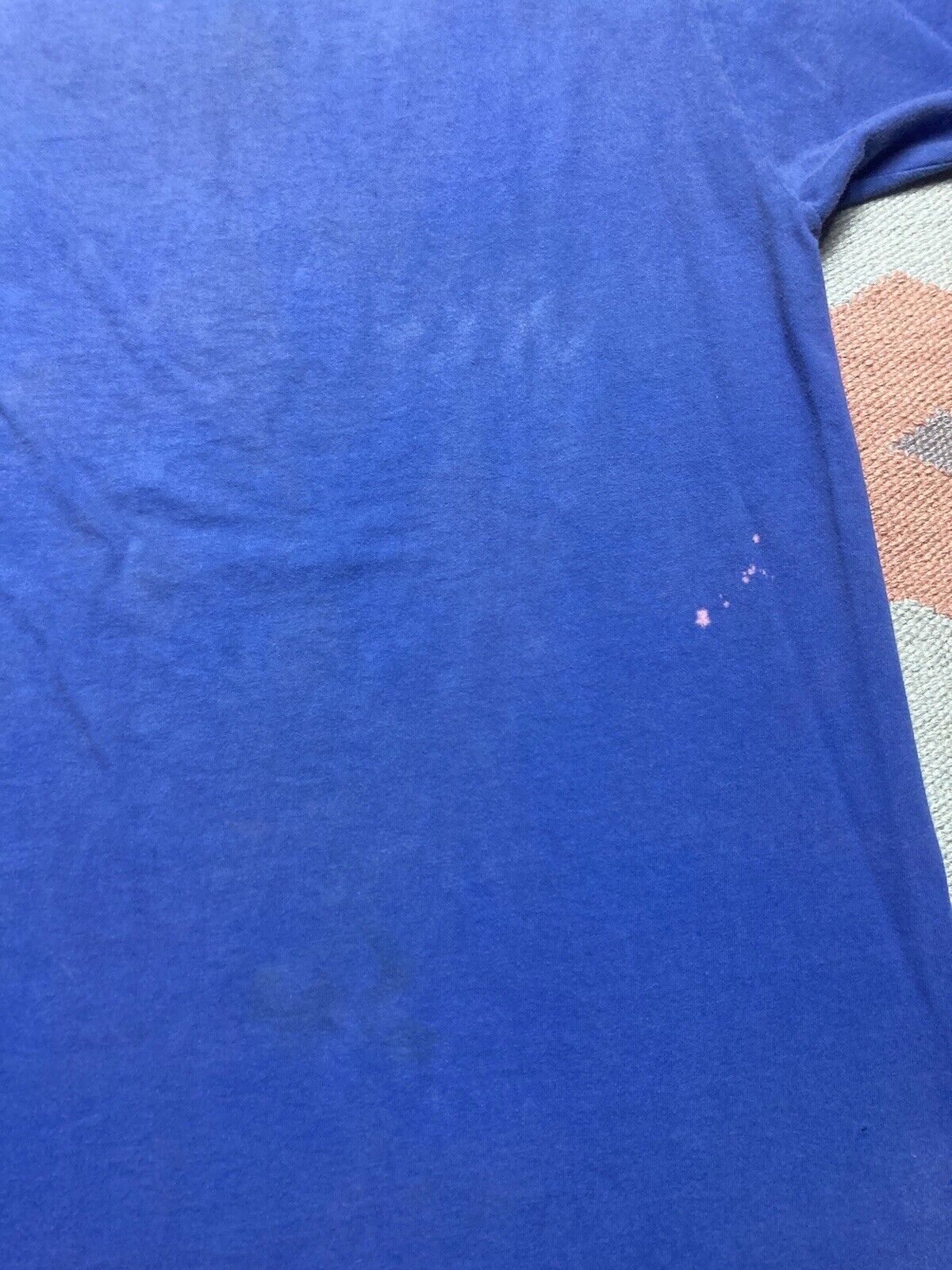 Towncraft VTG 80s pocket t shirt blank blue towncraft cotton XL tall Size US XL / EU 56 / 4 - 10 Thumbnail