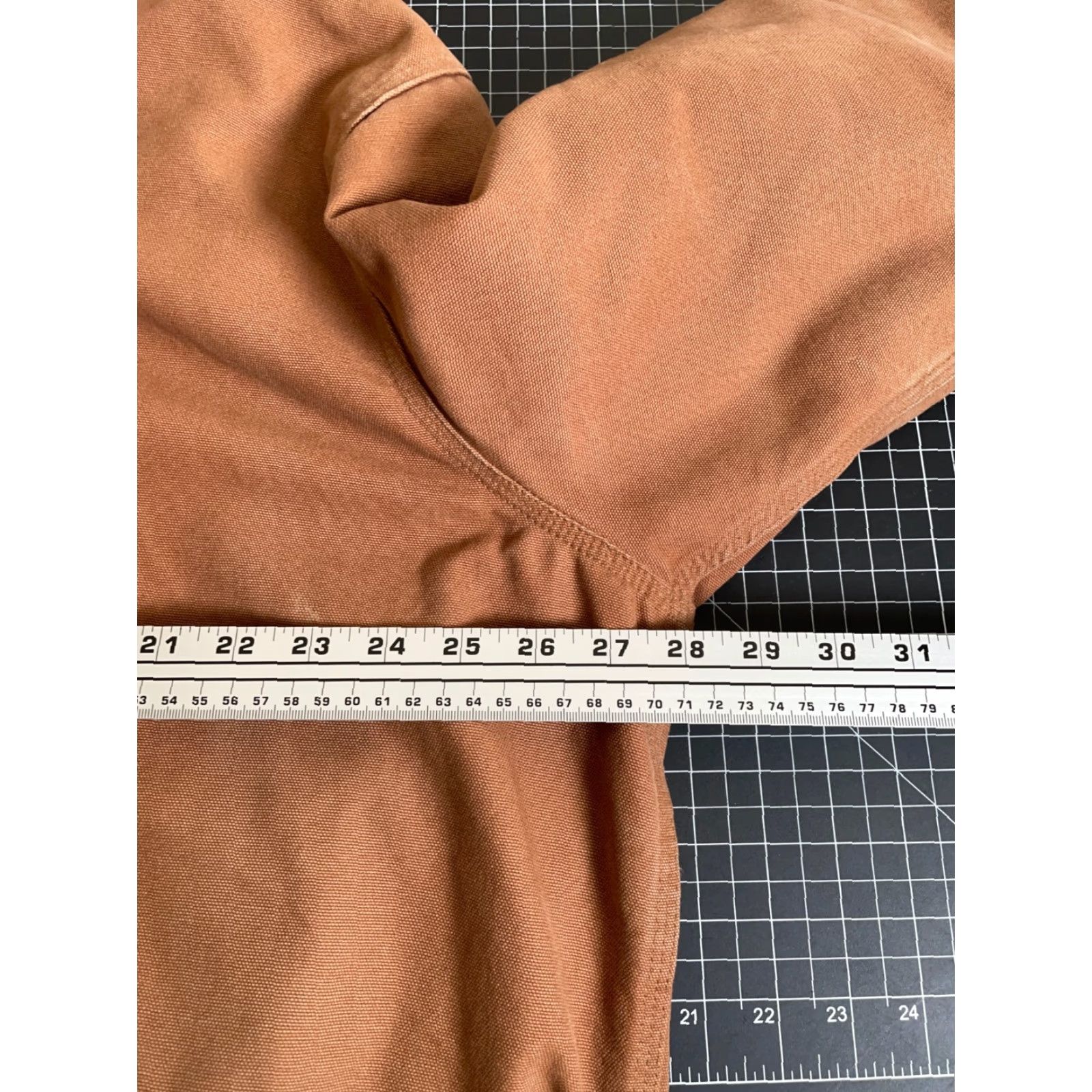Carhartt VINTAGE Carhartt Jacket Canvas Distressed Dark Brown Hooded Fleece Lined 376-51 Adult XL Brown 90s Grunge Western Mens Size US XL / EU 56 / 4 - 5 Thumbnail