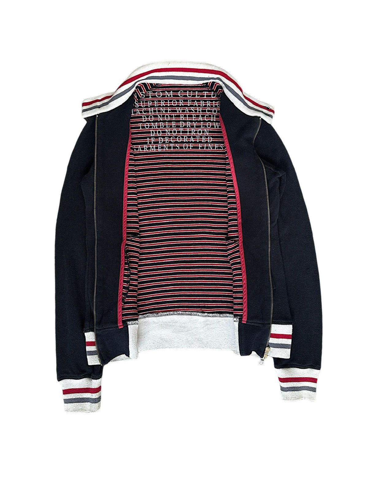 291295=Homme 2000's Costume Culture punk zipper sweater Size US M / EU 48-50 / 2 - 4 Thumbnail