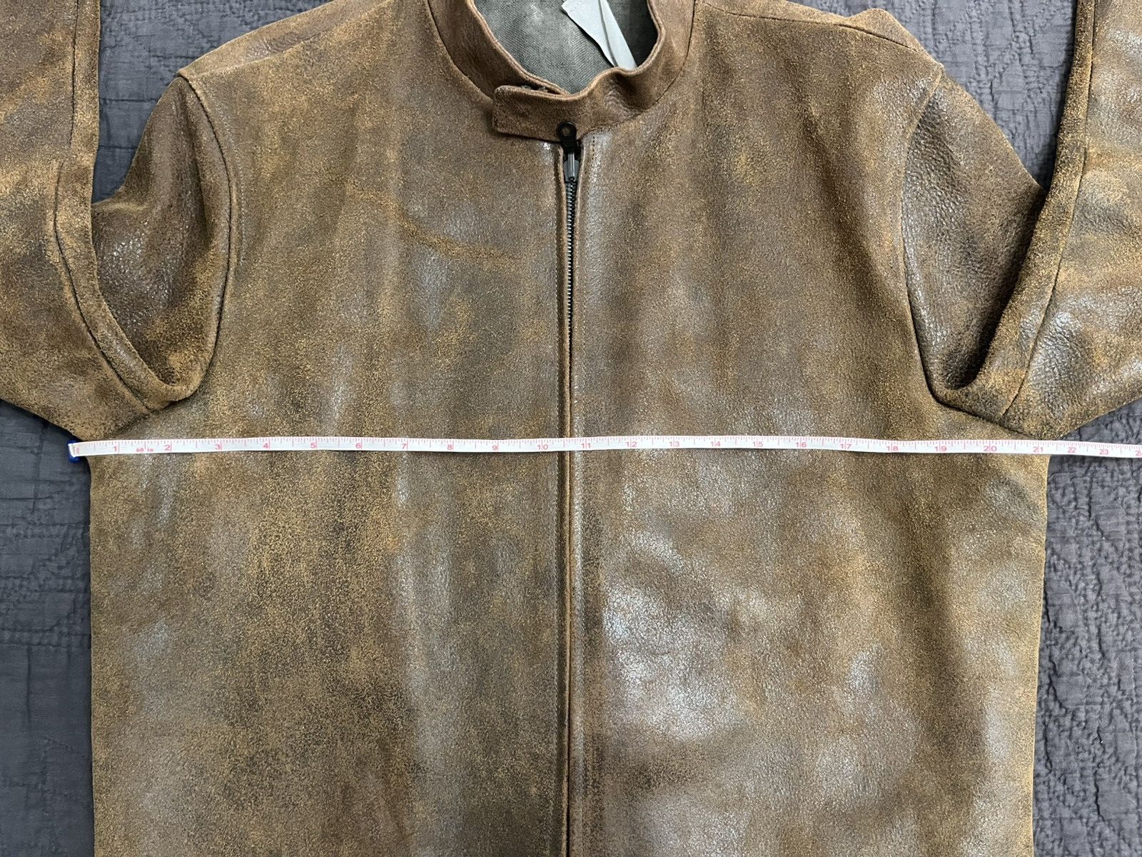 Carpe Diem Destroyed Horse Leather Jacket Size US L / EU 52-54 / 3 - 15 Thumbnail